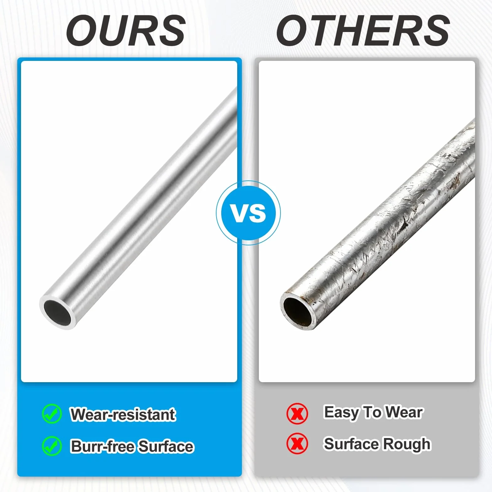 sourcing map Tubo capillare in acciaio inossidabile 316L, diametro esterno 1,8 mm x 0,2 mm, spessore della parete 305 mm, lunghezza 305 mm, tubo metallico dritto senza cuciture, per costruzione