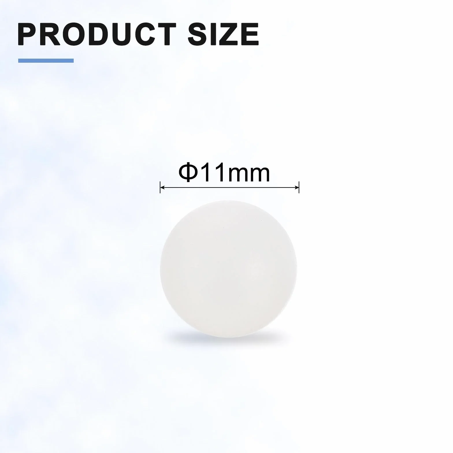 Sfere Di Cuscinetto In Plastica PP 11mm Sfere Solide Di Precisione Bianco 100pcs