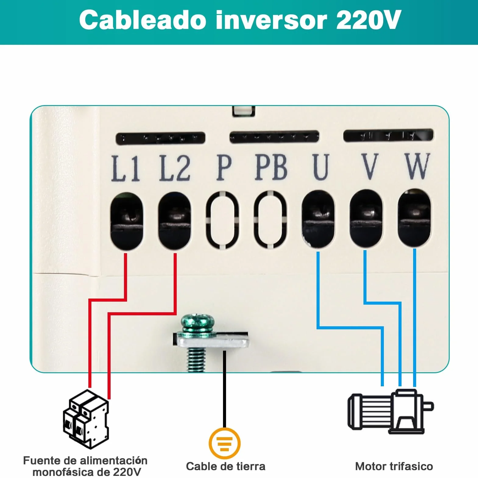 Jadeshay Inverter 220 380 Convertitore di Frequenza Ingresso Monofase 220V Uscita Trifase 380V 0,75KW Inverter per Motori CNC Modello JLS-E-2S-0.7GB-4T (con Cavo di Estensione 2m)