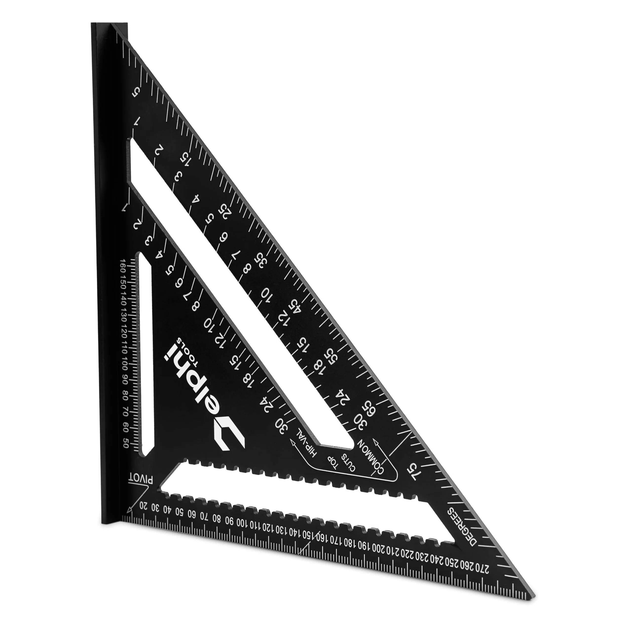 DELPHI Angolo da carpentiere 300mm 90° Professionista Misuratore d'Angoli Triangolo Rinforzato