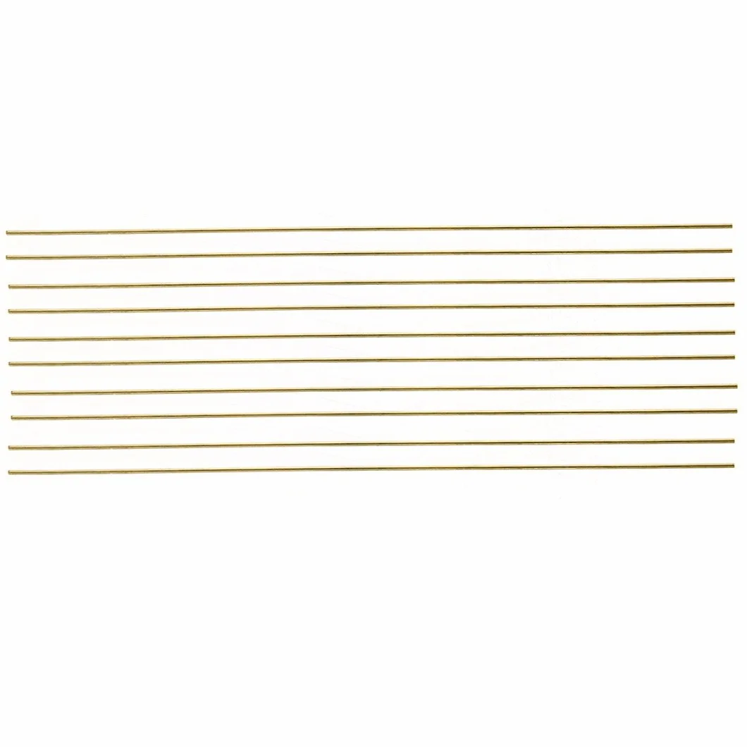 Ottone Rods in Ottone Massiccio per tondi del tornio della Barra Stock Saldatura 20inches Raw Materiali industriali,Diameter:1.2mm