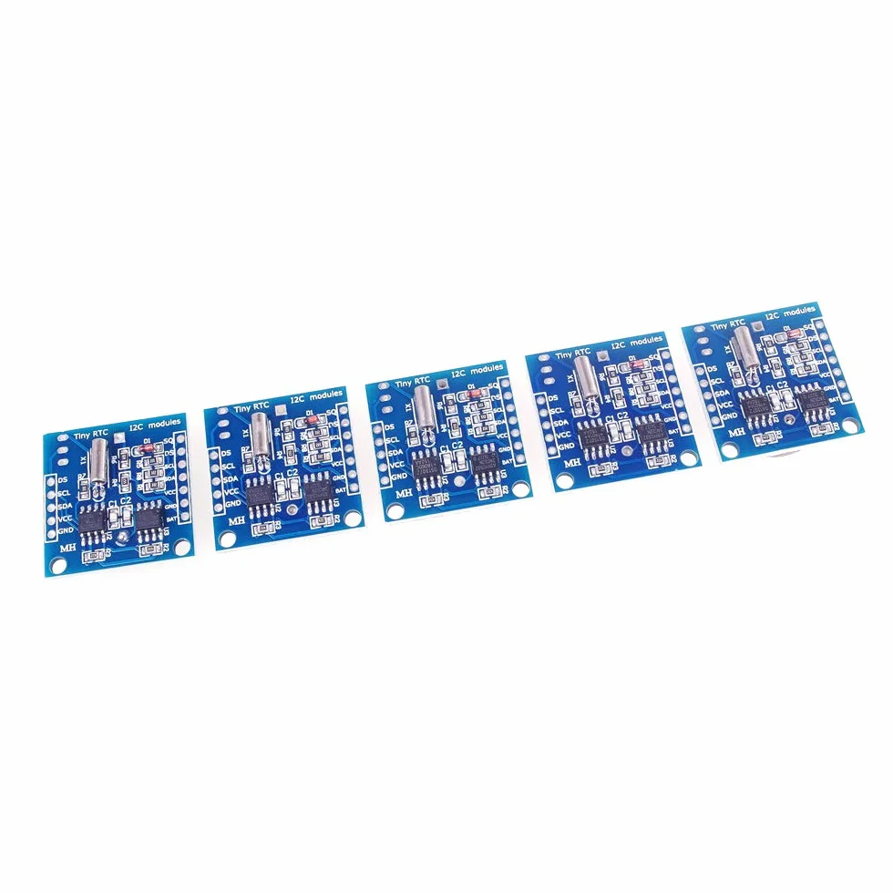 5 pezzi Tiny DS1307 I2C RTC DS1307 24C32 Time Watch Modulo per Arduino
