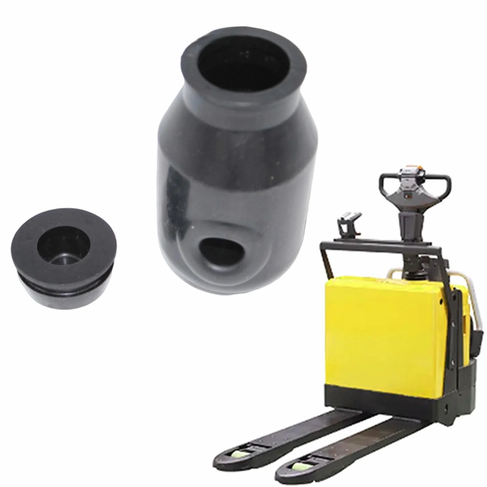 Perfeclan Coperchio Dell'olio12*8 Cm, Serbatoio Dell'olio 11 * 2 Cm, Parte del Cilindro Carrello in Materiale di Gomma Adatto Ai Carrelli Elevatori Manuali Forklift Yibat, 2 Pezzi