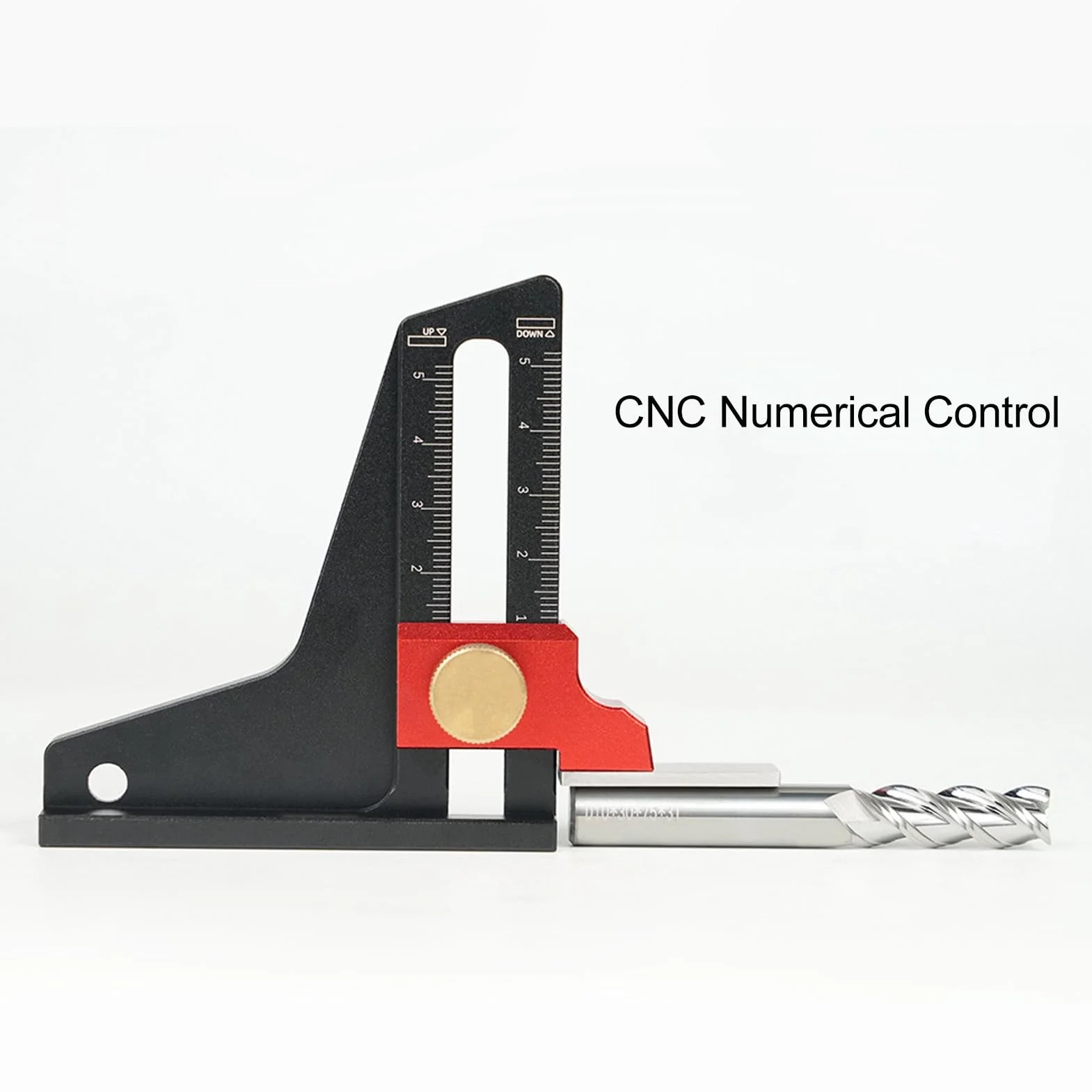 Misuratore di Altezza Tavolo in Lega di Alluminio per Lavorazione Legno, Strumento di Misurazione Profondità CNC