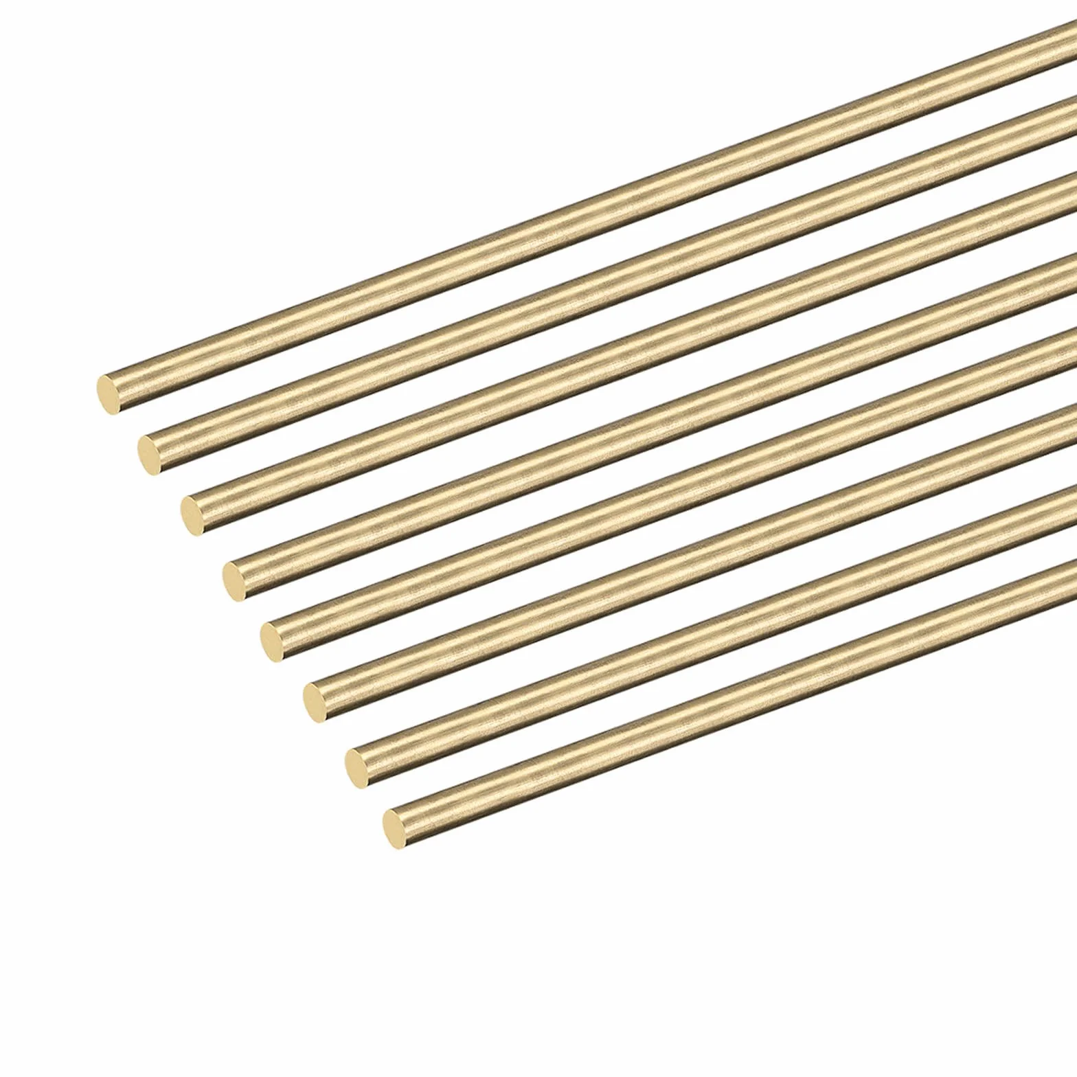 DMiotech 8pz 2mm x 100mm, Ottone Massiccio Tondo Asta, Ottone Asta Tornio Barra Azione