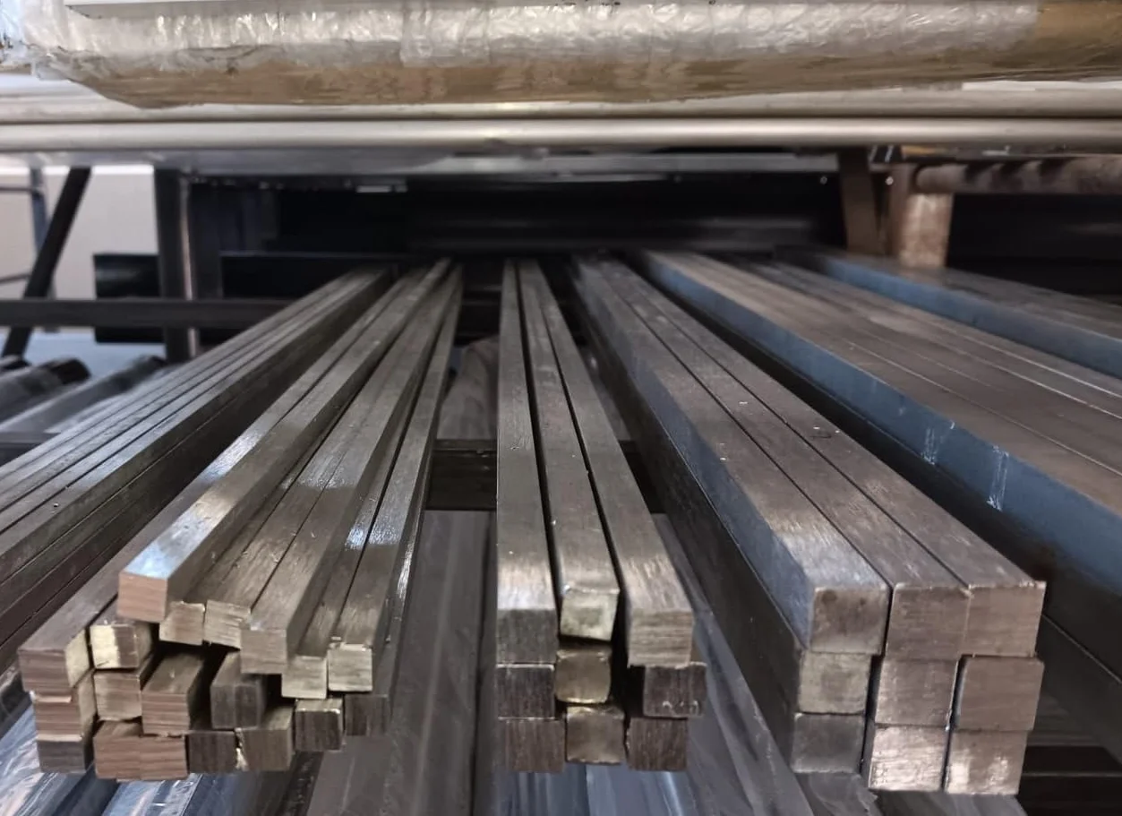 Barra Quadrata Acciaio Inox AISI 304 Trafilato 12x12x1000 mm