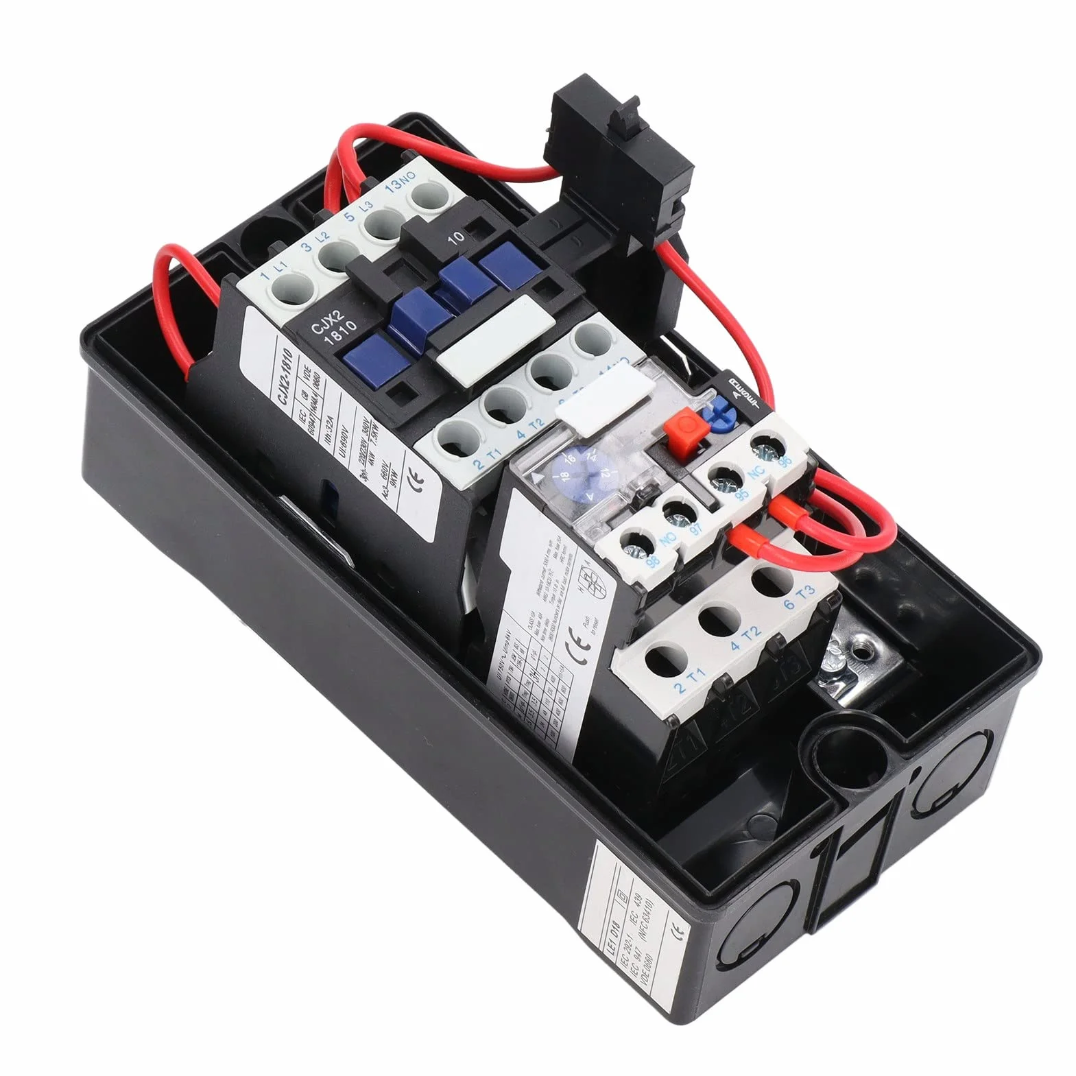 FTVOGUE LE1D18M7 Avviatore Motore Trifase 12A a 18A Interruttore di Controllo Avviamento Motore Elettrico Magnetico ABS