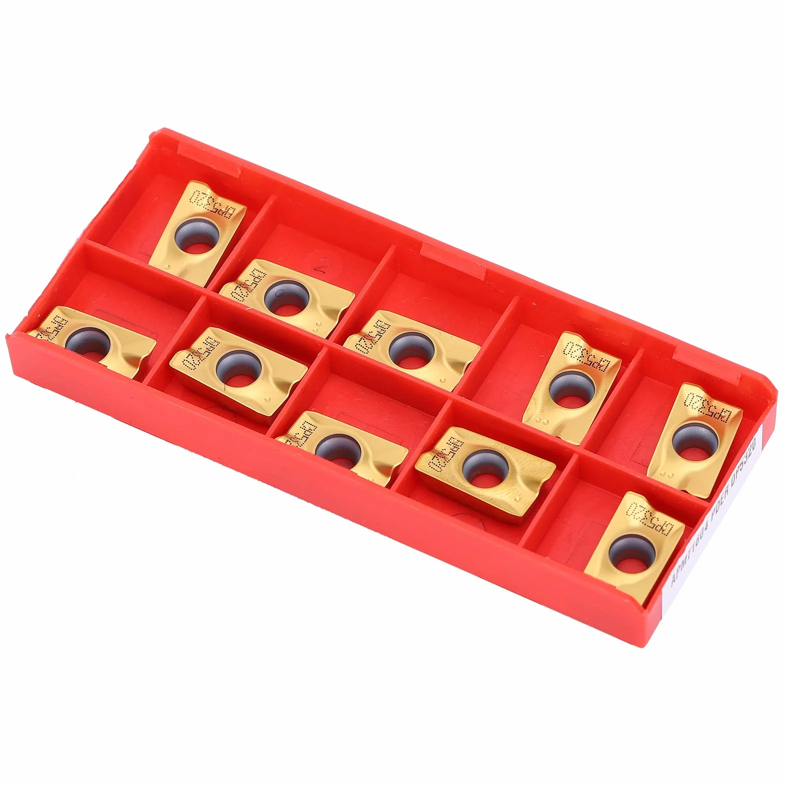 APMT1604 PDER DP5320 Inserto per Fresatura in Carburo Cementato 10 Pezzi per Ferro Rame Alluminio