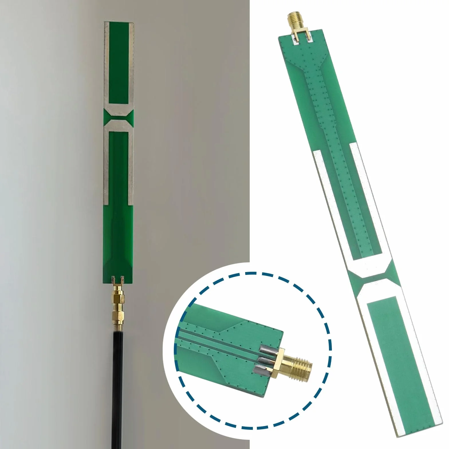ECSiNG Antenna A Dipolo ADS-B 1090MHz SMA Filettatura Esterna Interfaccia Femmina 20x180mm