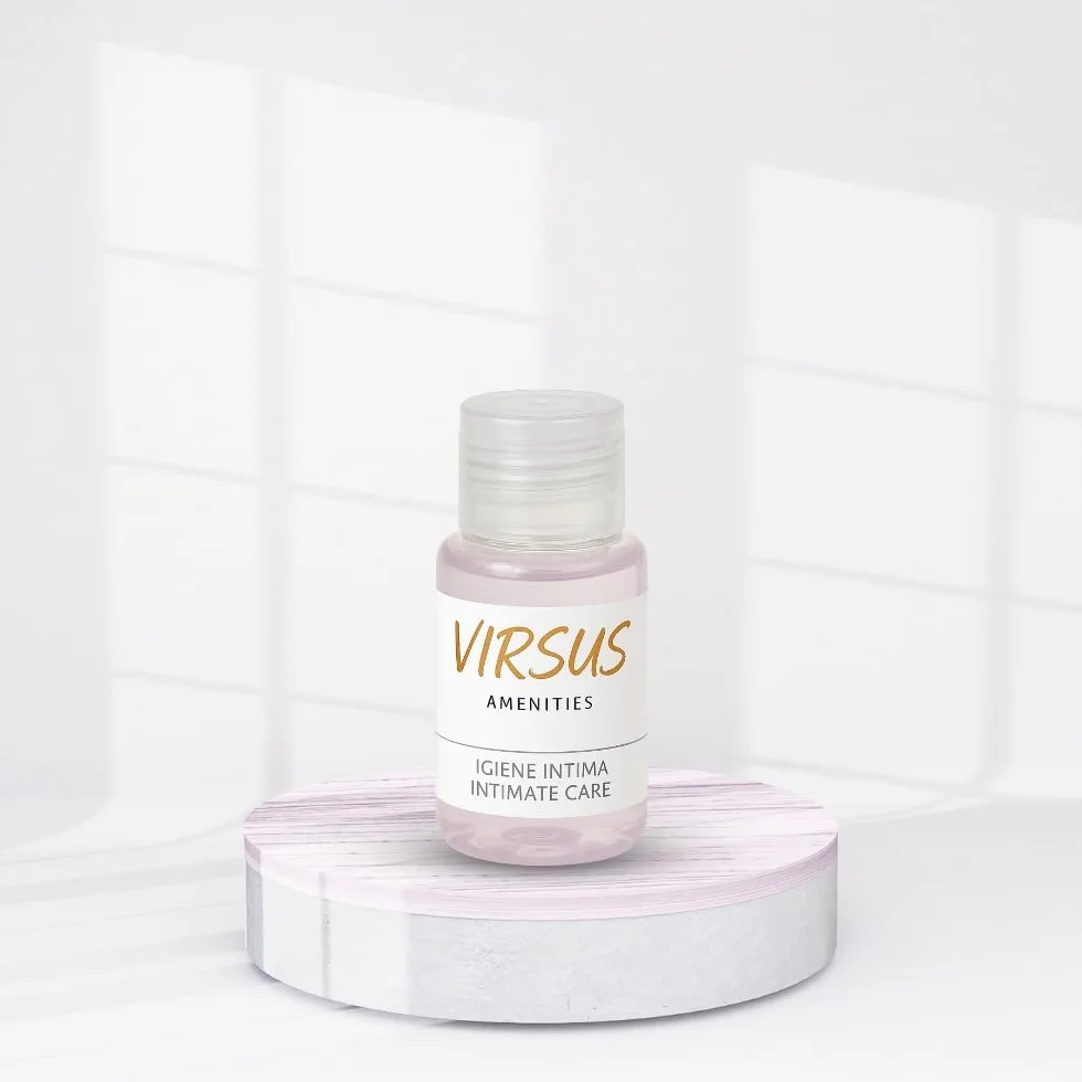 Virsus Flaconi Igiene Intima 20 ml, Flaconcini con Tappo Richiudibile per Hotel B&B Linea Cortesia 50 pezzi