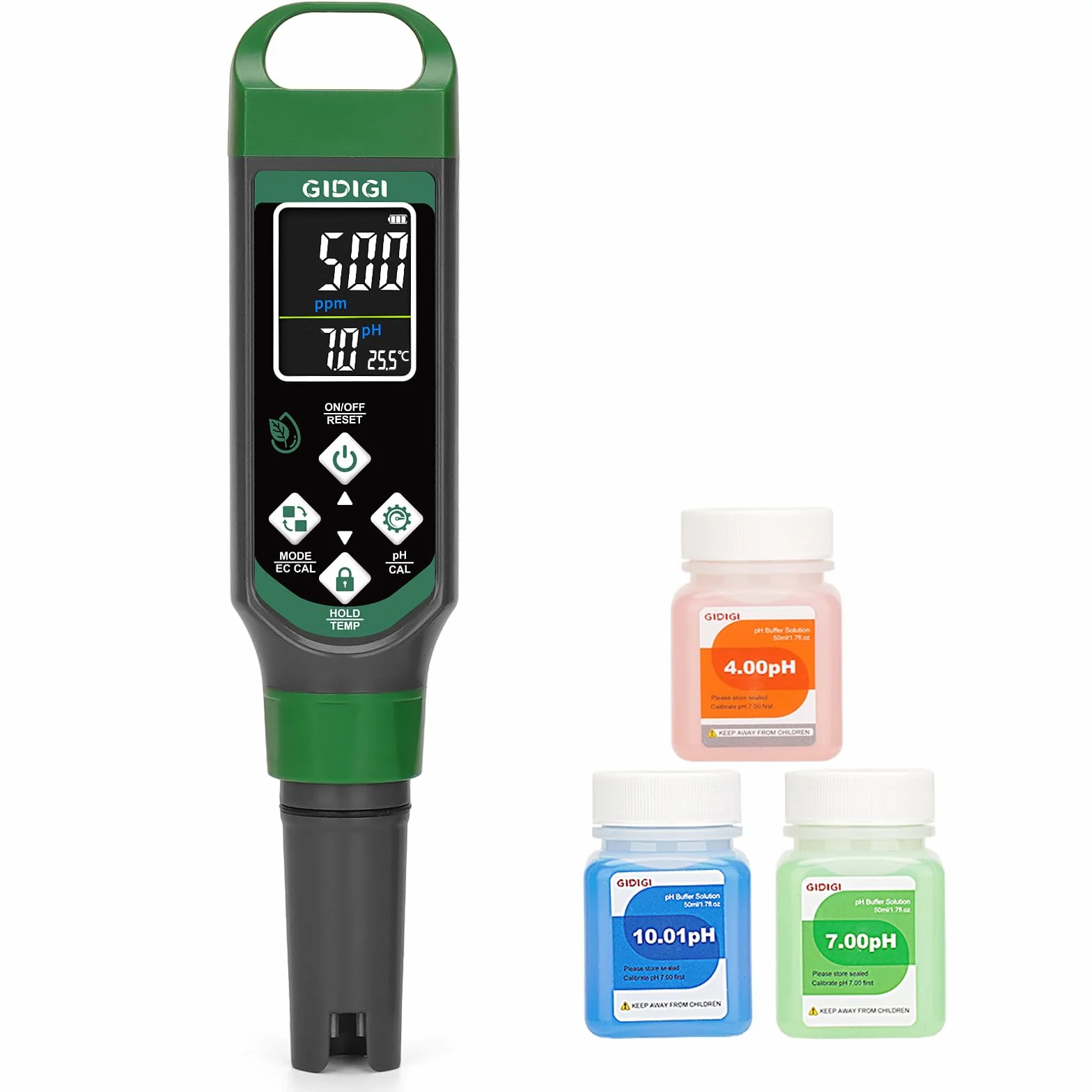 Misuratore di pH digitale 4 in 1 tester PPM per acqua EC TDS temp penna per test qualità dell'acqua idroponica piscina