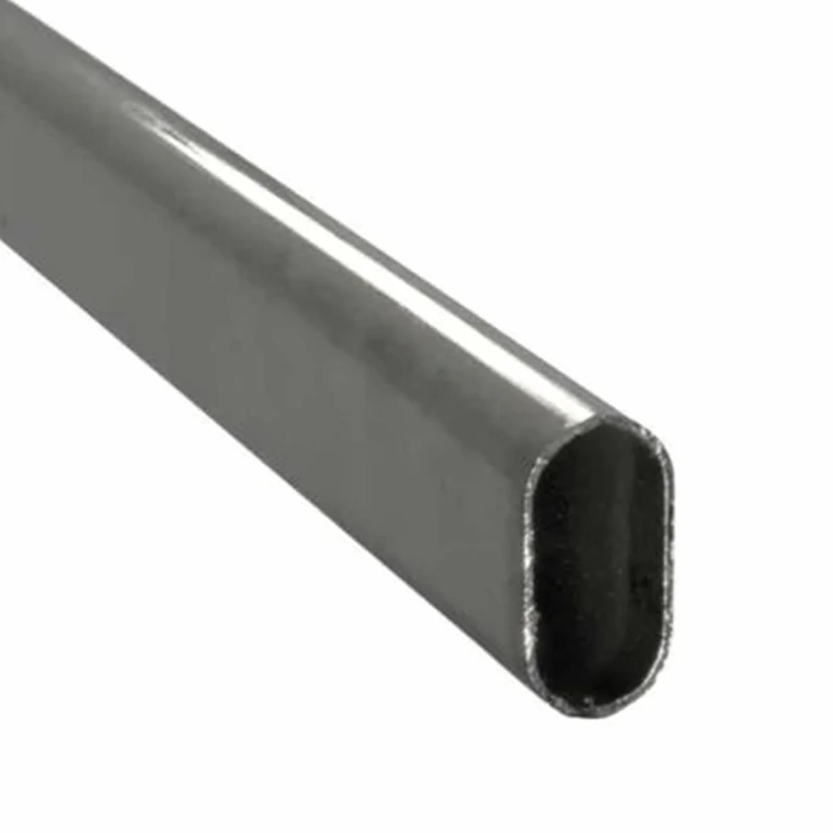 Tubo Barra ovale in ferro 30x15 mm spessore 1,5 mm asta appendiabiti da interno armadio 1 mt Made in Italy