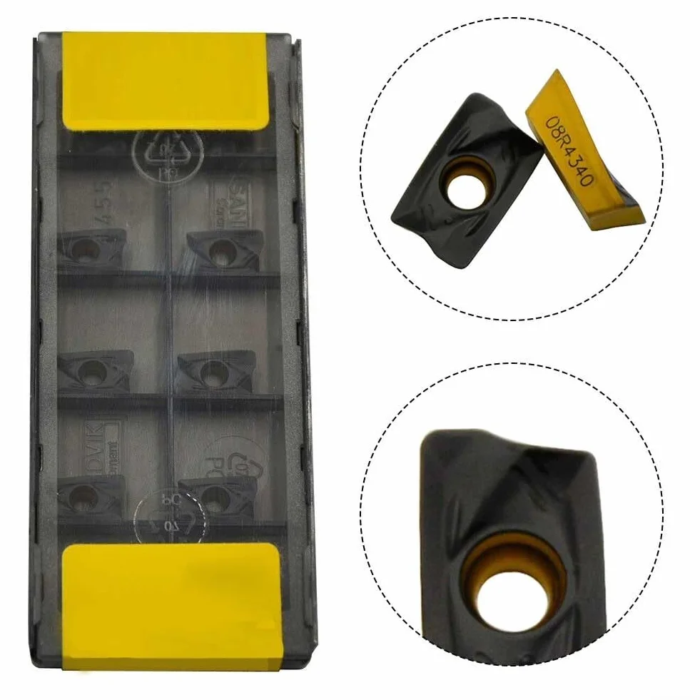 Set 10 inserti carburo R39011T308MPM4340 fresatura CNC precisione acciaio