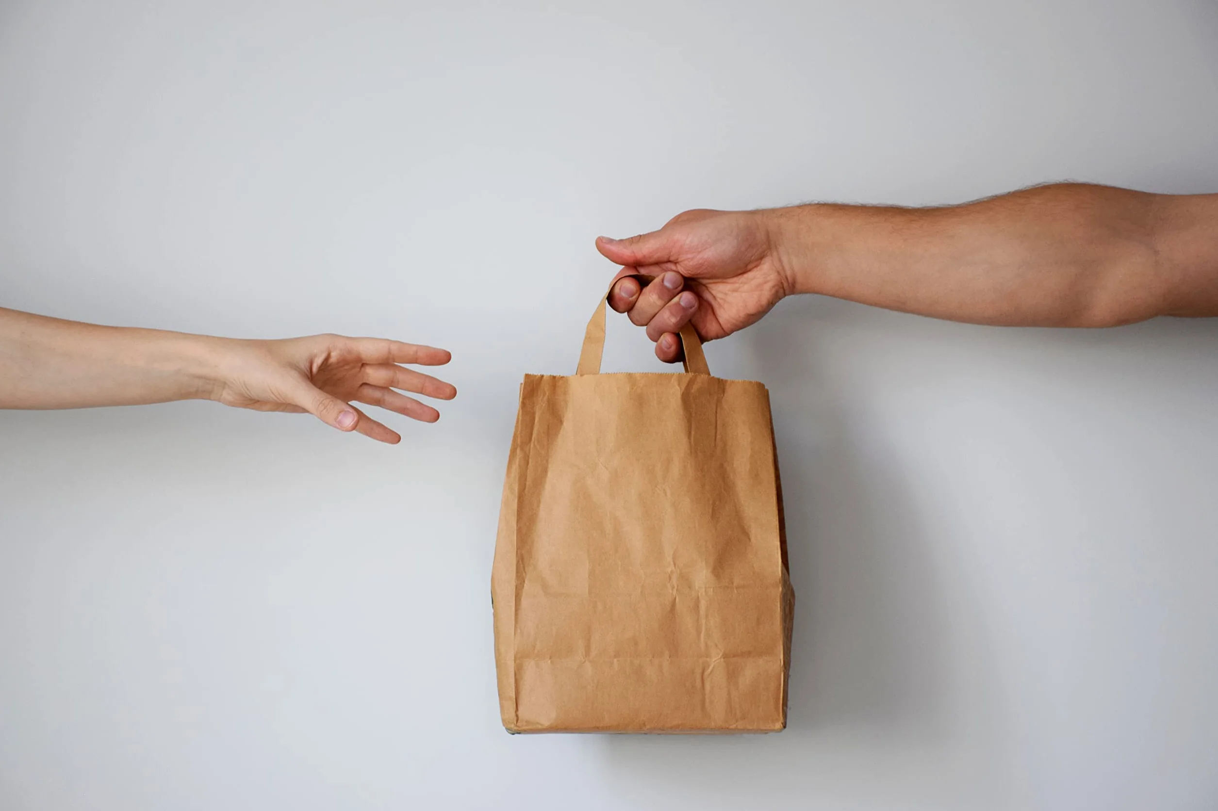 PAKNOR® 50 Shopper in Kraft - 18 x 23 x 8,5 cm, sacchetti di carta marrone con manici, sacchetti da regalo, sacchetto di carta kraft