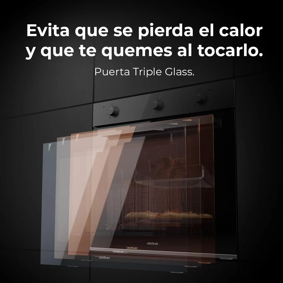 Cecotec Bolero Hexa M236000 Forno Incasso Multifunzione 70 L Dark Inox Steam Assist