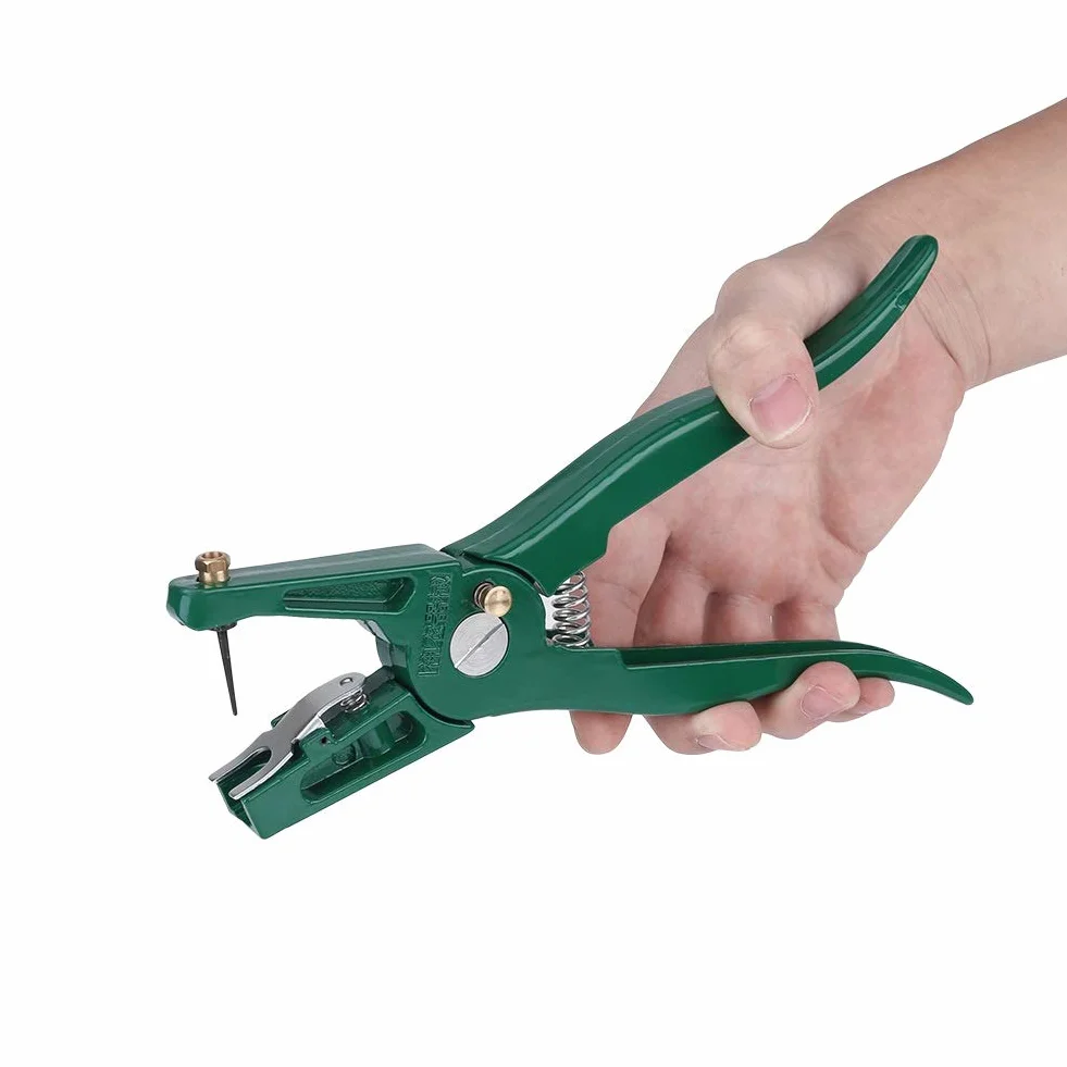Pinza Etichette - Pinze per Auricolari Animali con Pin di Ricambio L'installazione Maiali Bovini Orecchie Maiale Caprino Animale