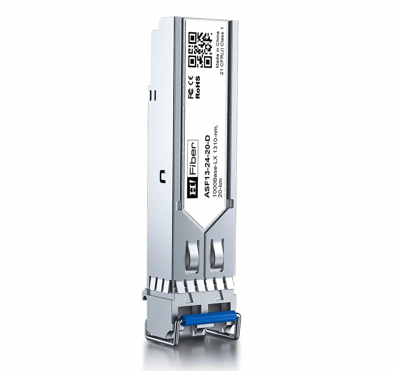SFP Transceiver 1000BASE-LX 1.25G Monomodale LC Compatibile Cisco GLC-LH-SM Netgear AGM732F Ubiquiti UF-SM-1G Mikrotik S-31DLC20D