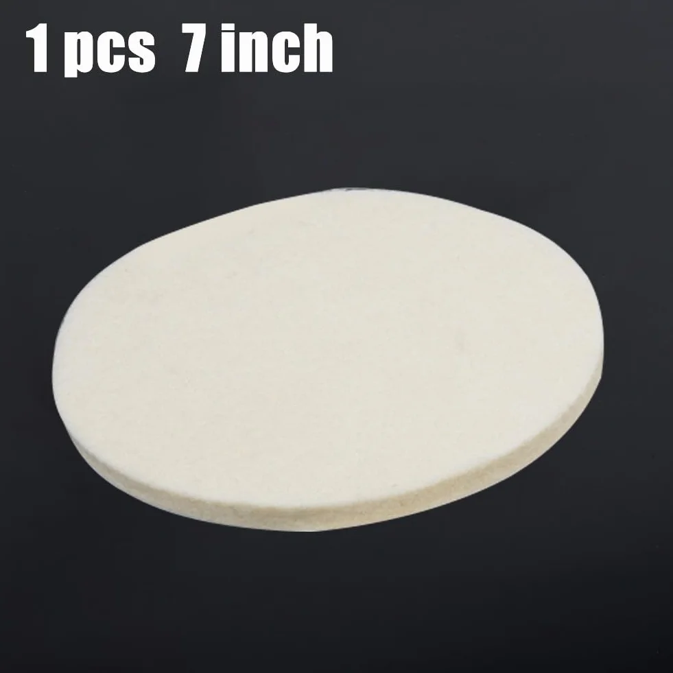 Tampone in feltro di lana per lucidare vetro e acciaio inossidabile 17,8 cm