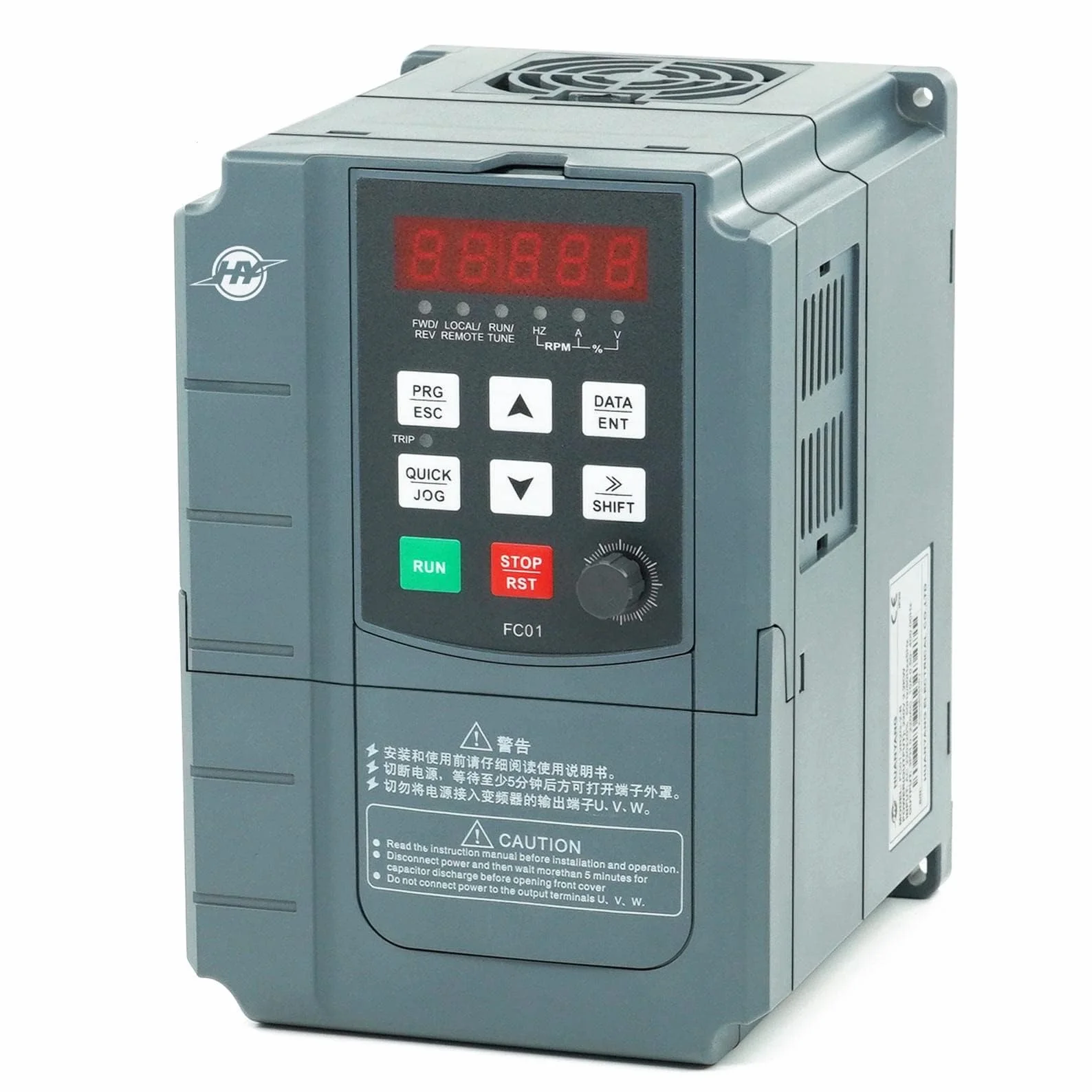 Huanyang VFD 400V 4.0KW 5.4PS, convertitore di frequenza computerizzato, controllo numerico computerizzato, motore CNC, convertitore inverter per motore mandrino, controllo velocità, serie FC01