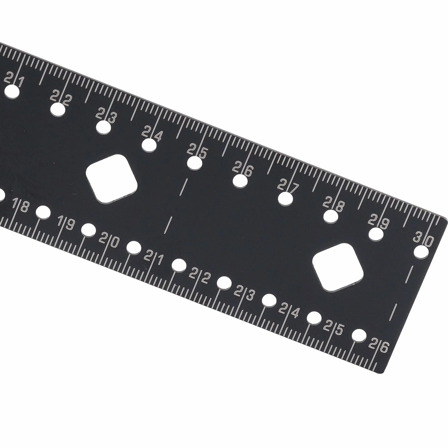 Righello di misurazione multiangolo professionale, righello ad angolo retto combinato universale da 45 a 90 gradi, strumento di misurazione accurato con tracciatore in acciaio