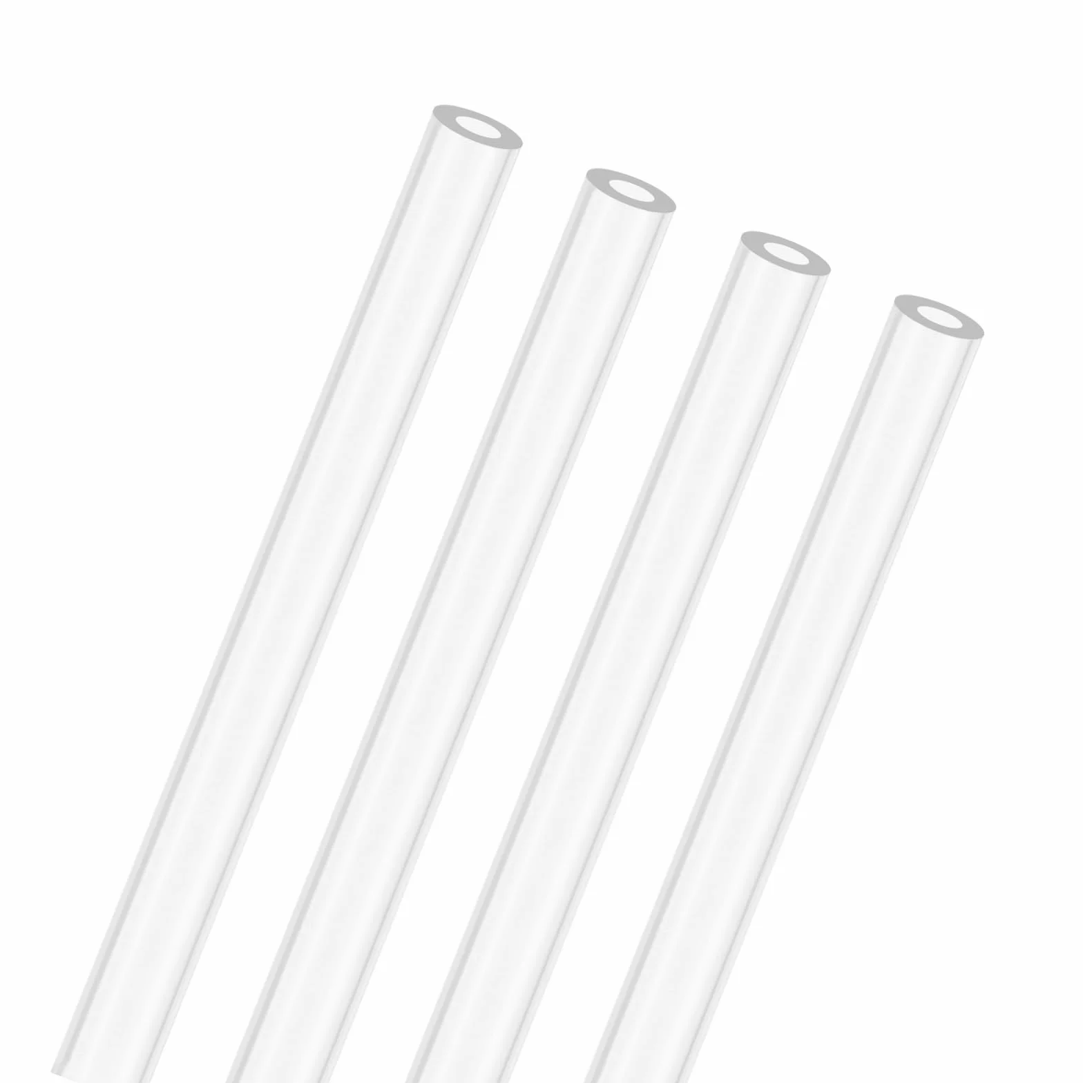 M METERXITY 4 Pcs Tubo Rigido In Acrilico Trasparente 1.5mm DI x 3mm DE Tubo Rotondo In Plastica 305mm