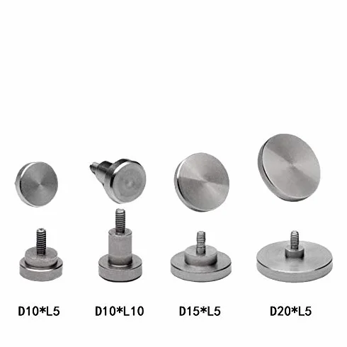 SUXING Tastatori per comparatori, Tasti con filetto M2.5, Lunghezza 5mm, cilindrico ø10/15/20mm，Puntalino a piattello