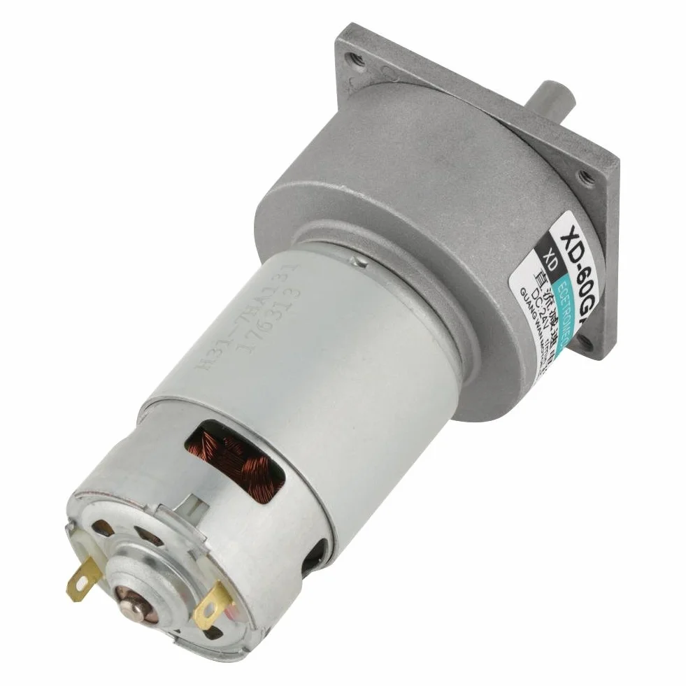DC12V / 24V 35W Mini DC Motoriduttore a velocità regolabile in metallo Grande coppia motore CW/CCW(24V 30rpm)