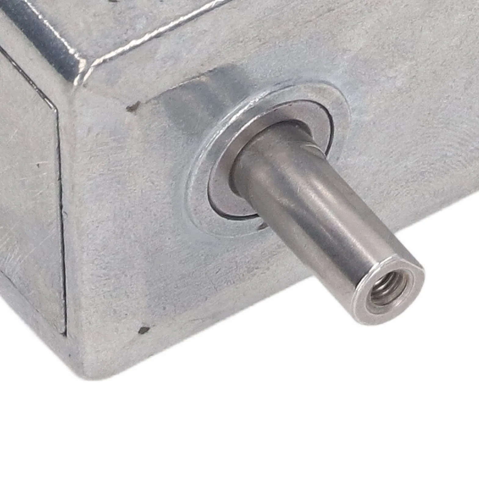 Motoriduttore DC 12V, Motoriduttore a Vite Senza Fine con Doppio Albero 12 Mm Autobloccante Reversibile Ad Alta Torsione Riduzione della velocità della Vite Senza Fine, per