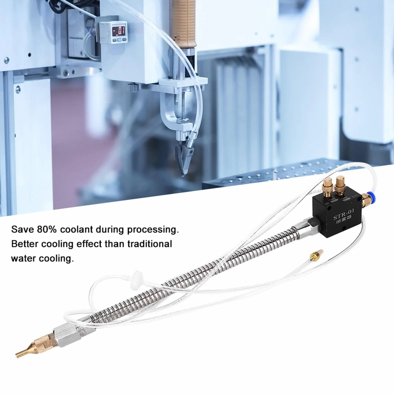 Spruzzatore di lubrificazione per refrigerante a nebbia STR-01 accessorio per smerigliatrice di raffreddamento per macchina di raffreddamento CNC.
