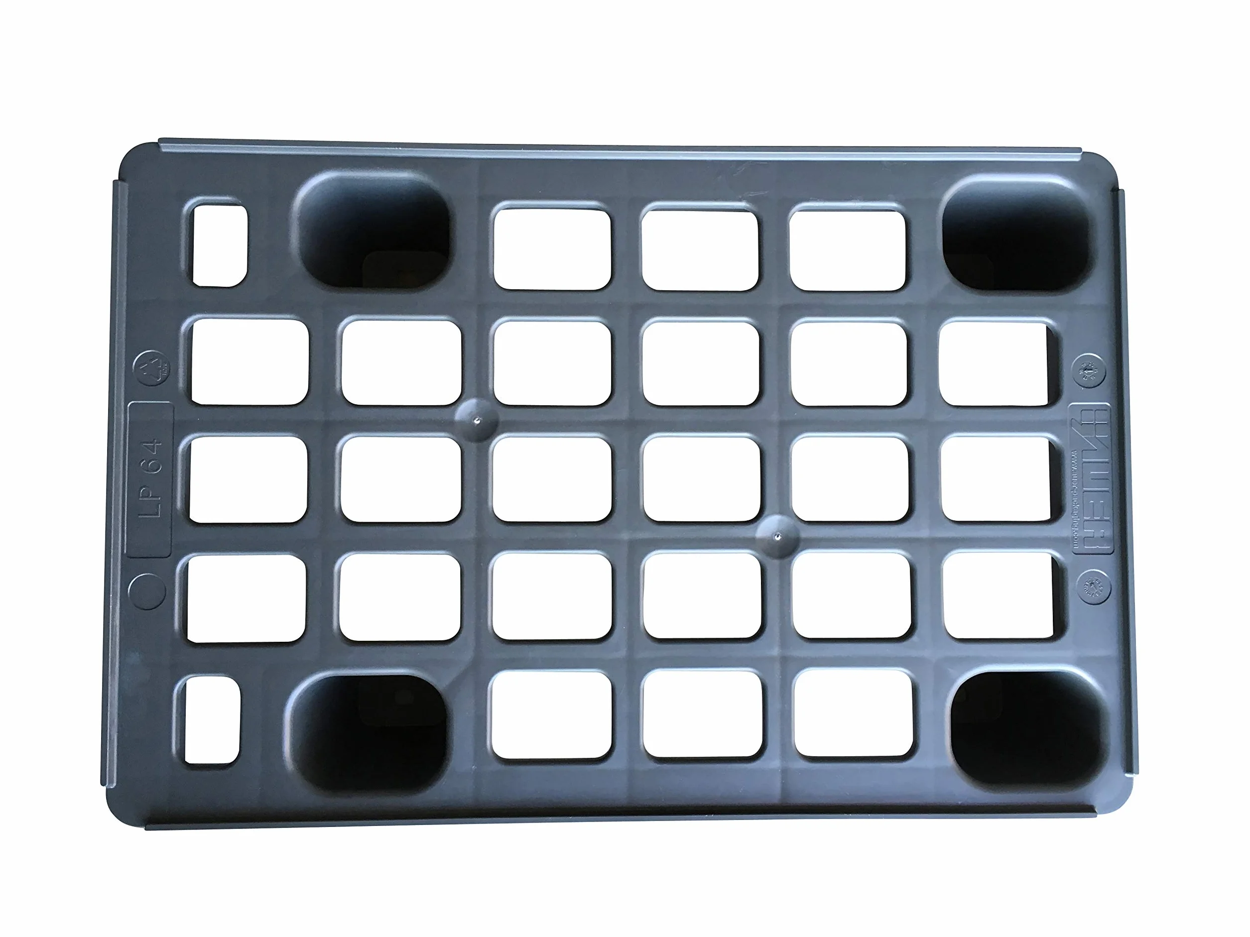 5 pallet leggeri, 60 x 40 cm, in plastica, 1/4 della misura standard europea, con metro pieghevole incluso, set da 5 pezzi