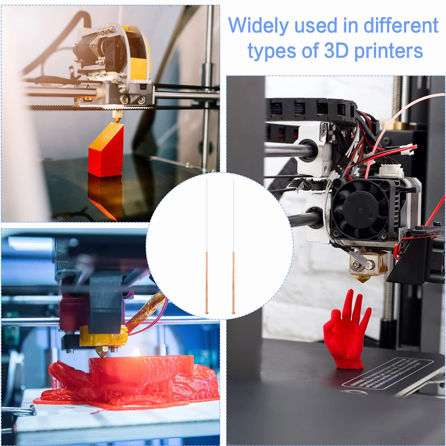 20 Pz Aghi Per Pulizia Ugelli 0.4mm Accessori Per Aghi Per Stampante 3D Strumento Per Pulizia Ugelli in Acciaio Inossidabile Per MK8 E3D MK10, Oro