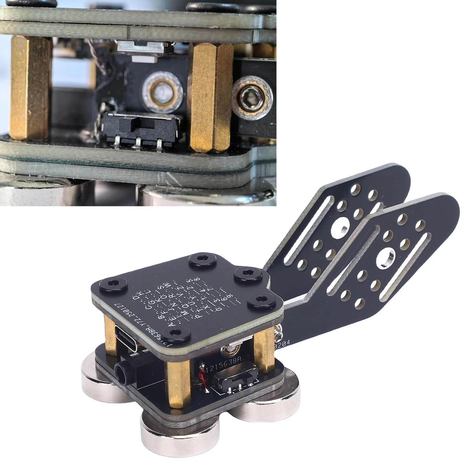 Chiave Codice Morse CW, Trainer Automatico con Chiave Codice Morse a Doppia Paletta, 4 Basi Magnetiche Nd PCB, per Funzionamento Radioamatore
