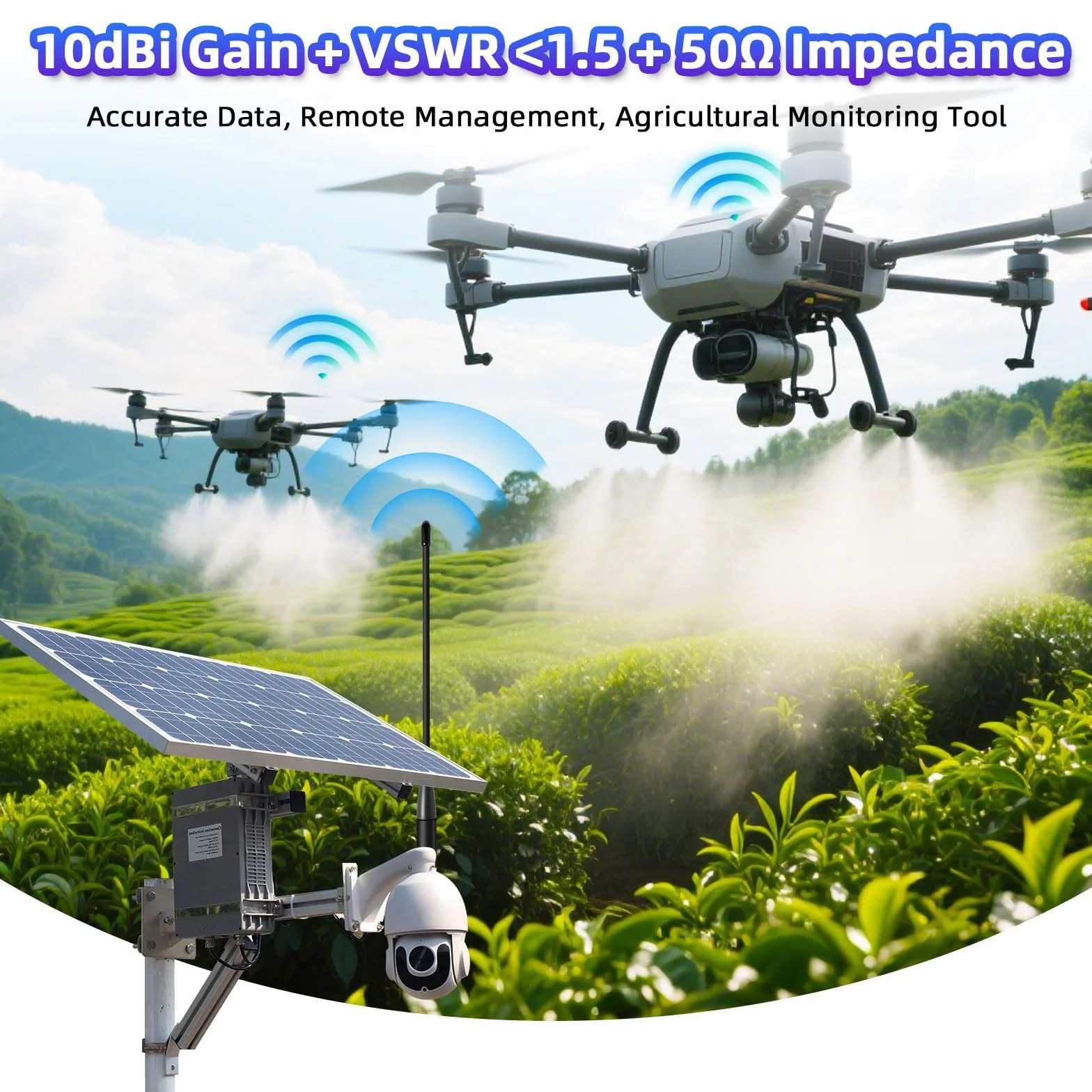 10dBi Gain/868MHz Antenna LoRa per ESP32/LoRa32 V3/LoRa32u4 II, SMA Maschio 195 mm + Cavo da (U.FL IPX) a SMA Femmina per Meshtastic LoRa Long Range Soft Whip-Antenne (2 pezzi)
