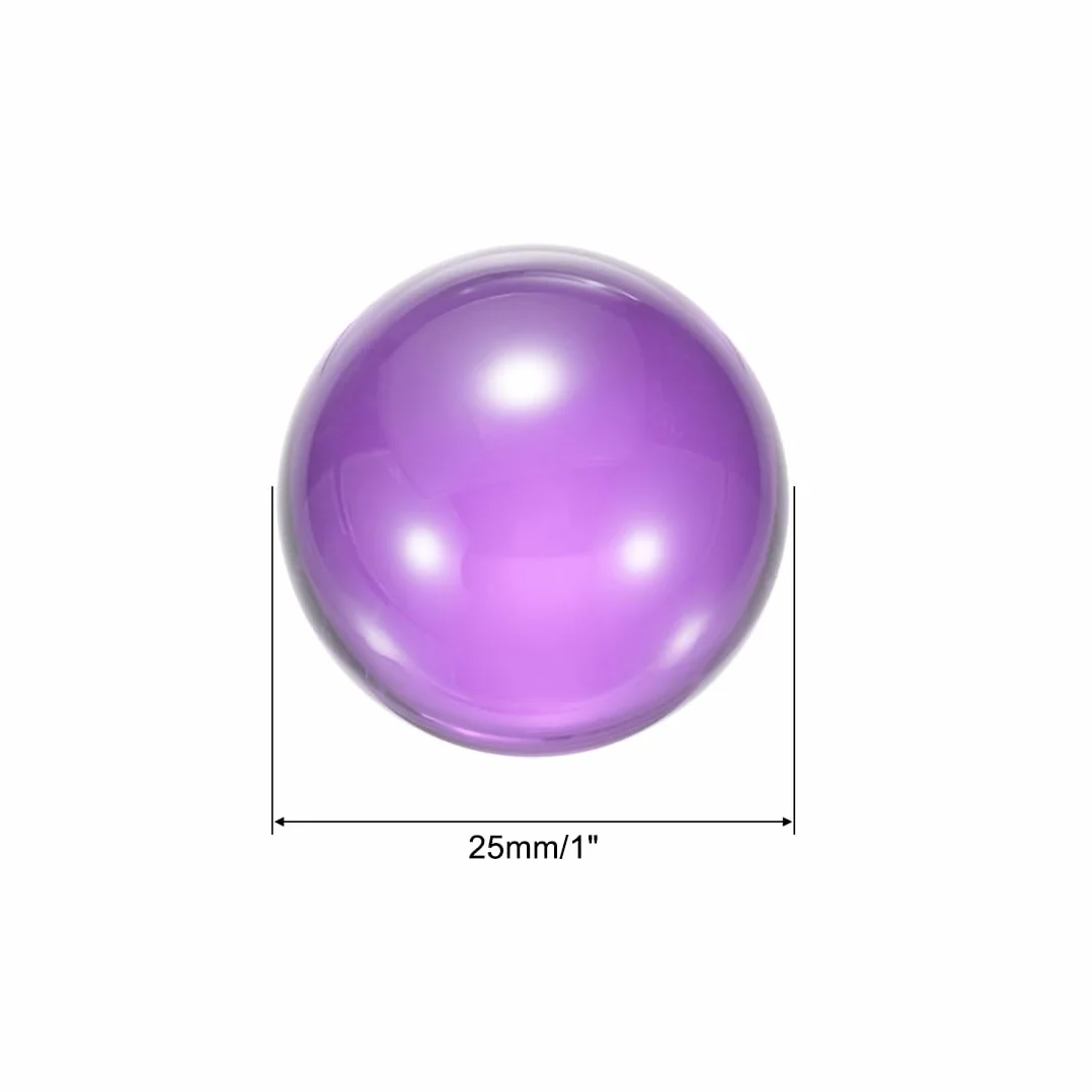 Sfera Acrilica Trasparente Per Giocoleria 1" 25mm Viola 2Pz