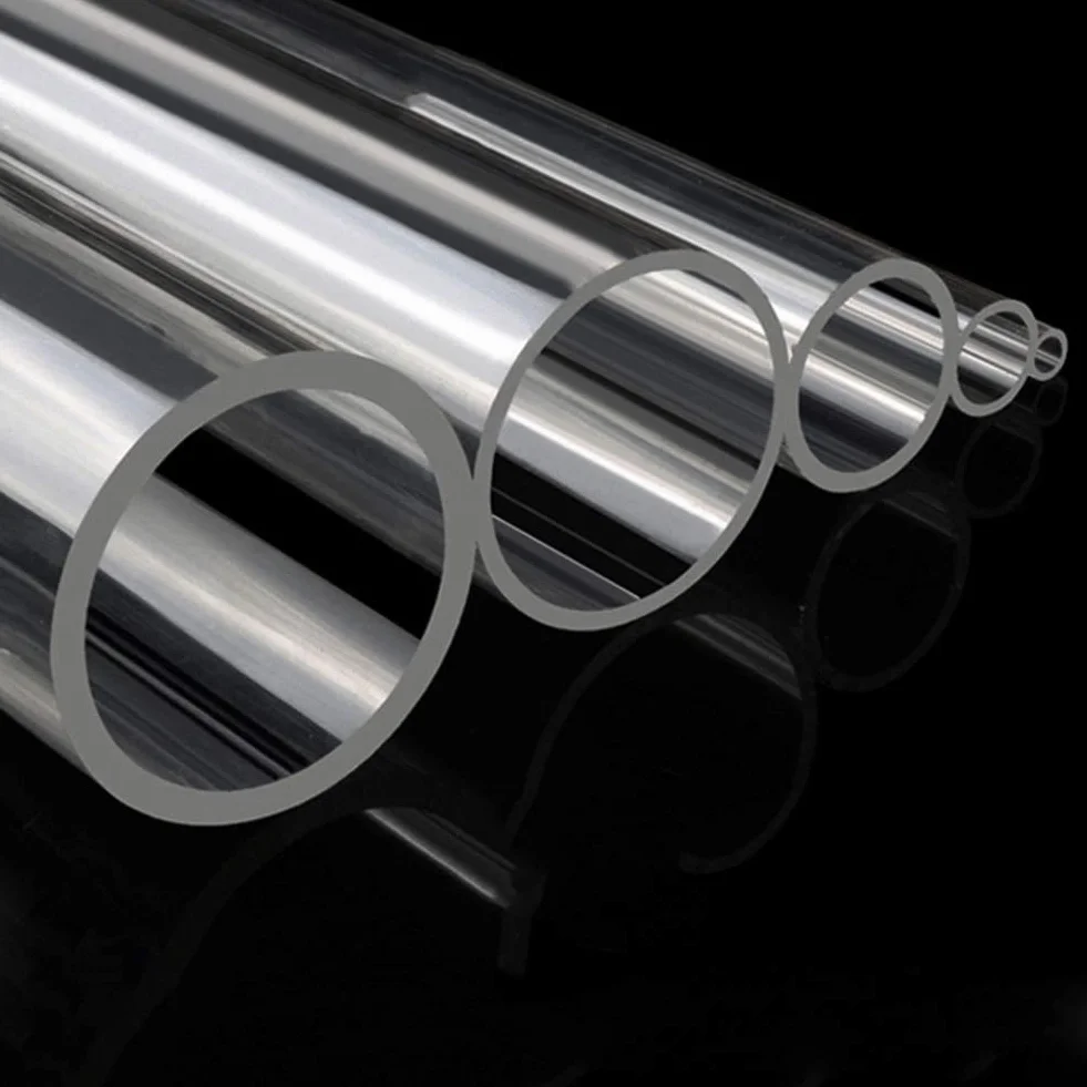 Tubo in Acrilico XT Trasparente Spessore Parete 2mm 6 Radici 50cm Diametro 13mm