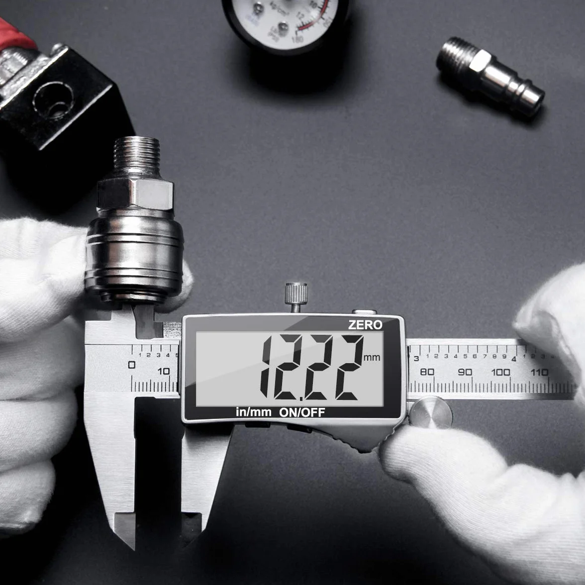 Preciva Calibro Digitale 150 mm 6 Pollice Elettronico Acciaio Inossidabile Resistente Agli Schizzi LCD Schermo Grande