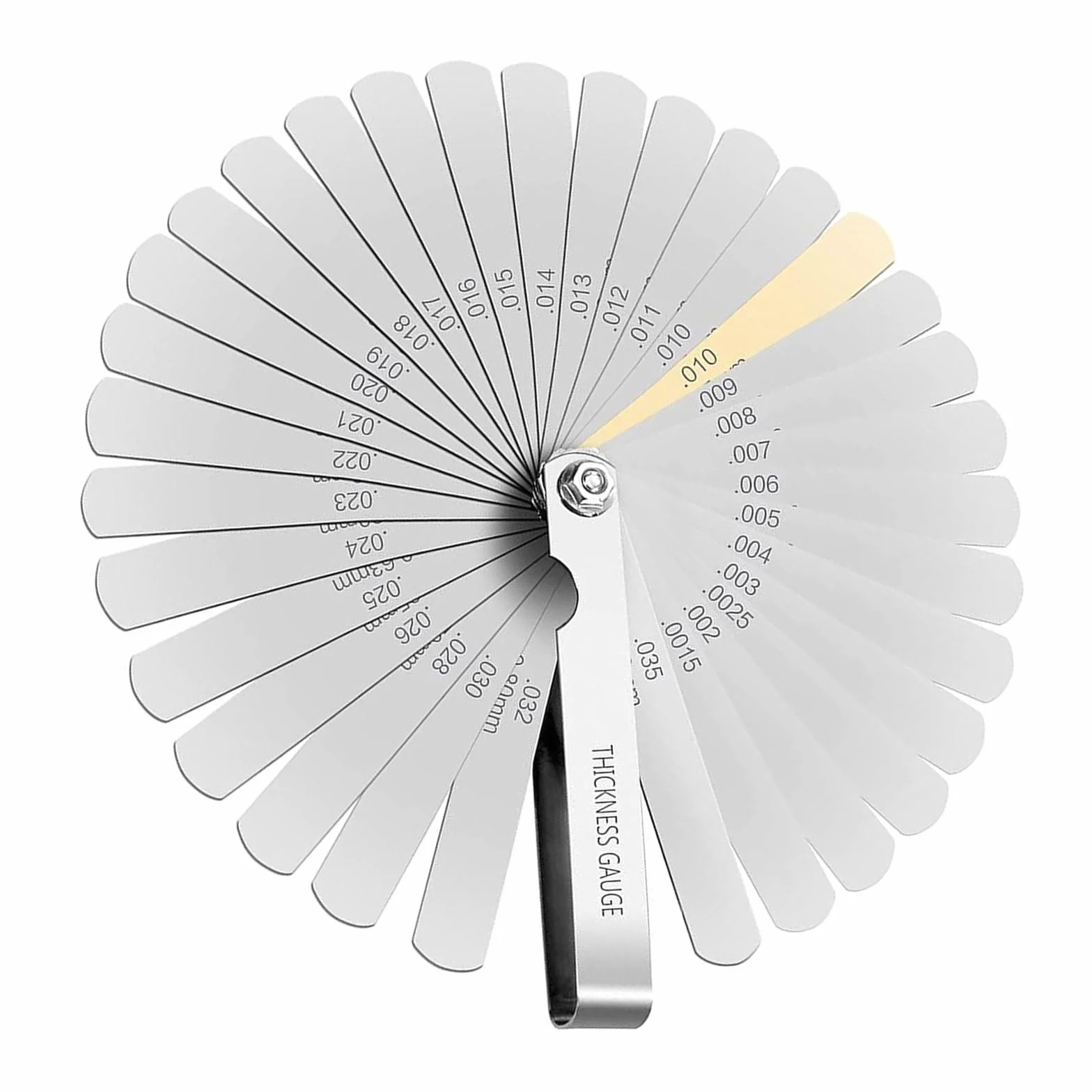 Spessimetro Binghe 32 Lame Inox Pieghevole Misurazione Doppia
