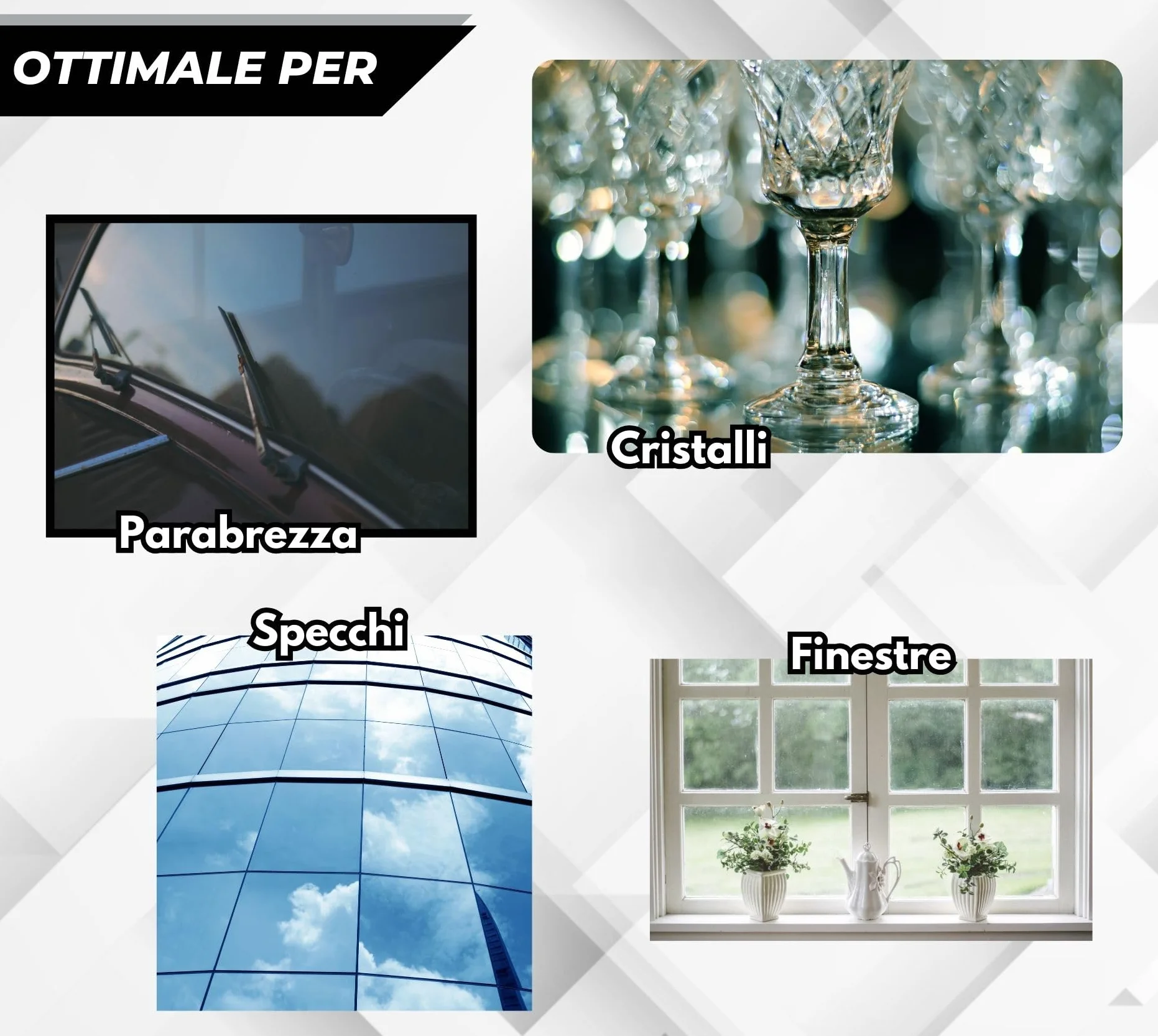 Lux Metal - Glass Polish Lucidante per Vetro 250 Gr con Ossido di Cerio Pasta Abrasiva Lucidatura Superfici in Vetro Rimuovi Graffi per Vetri Auto Finestre e Specchi carrozzeria moto barca (250 Gr)