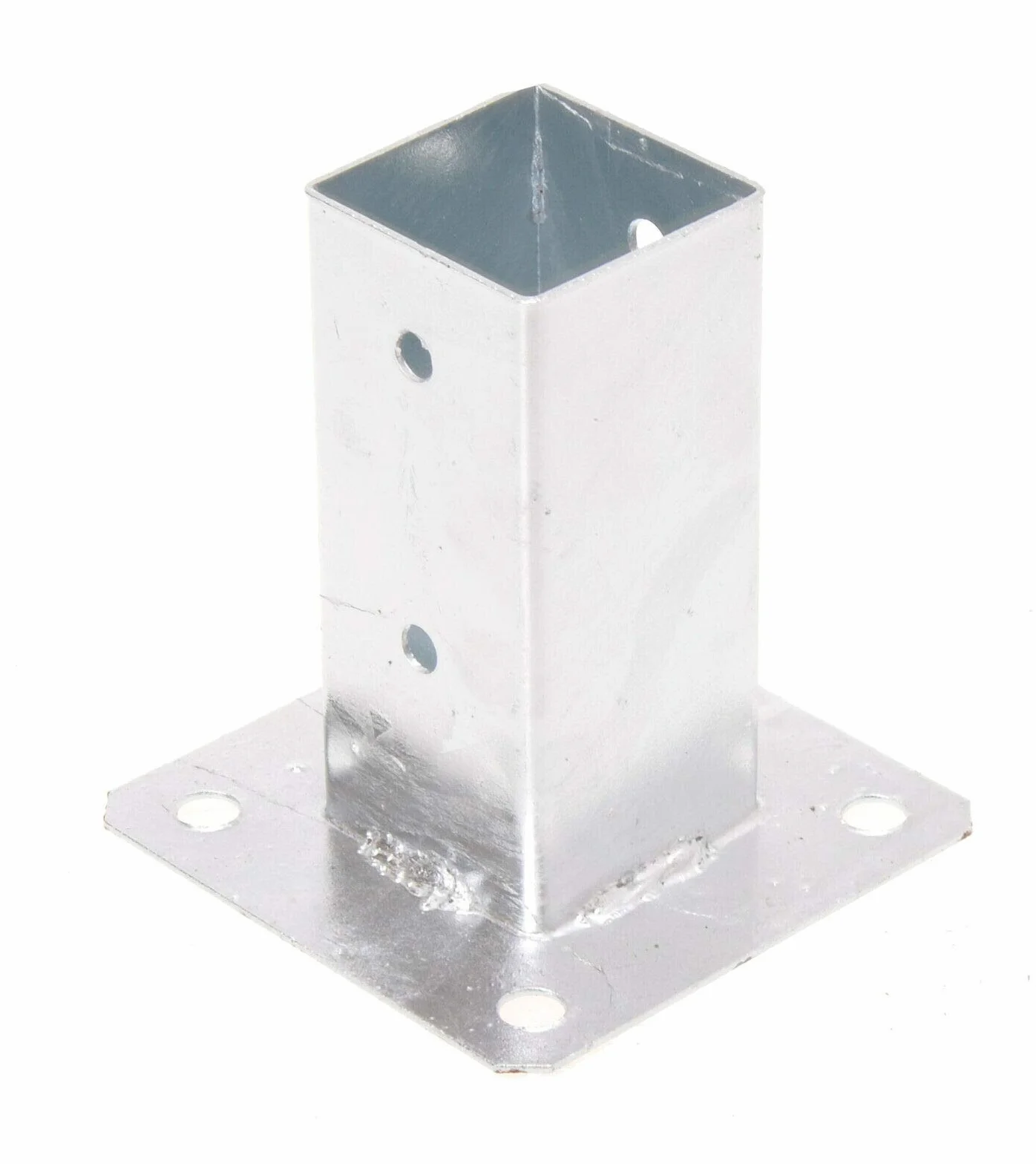 Supporto per palo da avvitare 50 x 50 mm, staffa zincata a caldo per recinzione pergolato