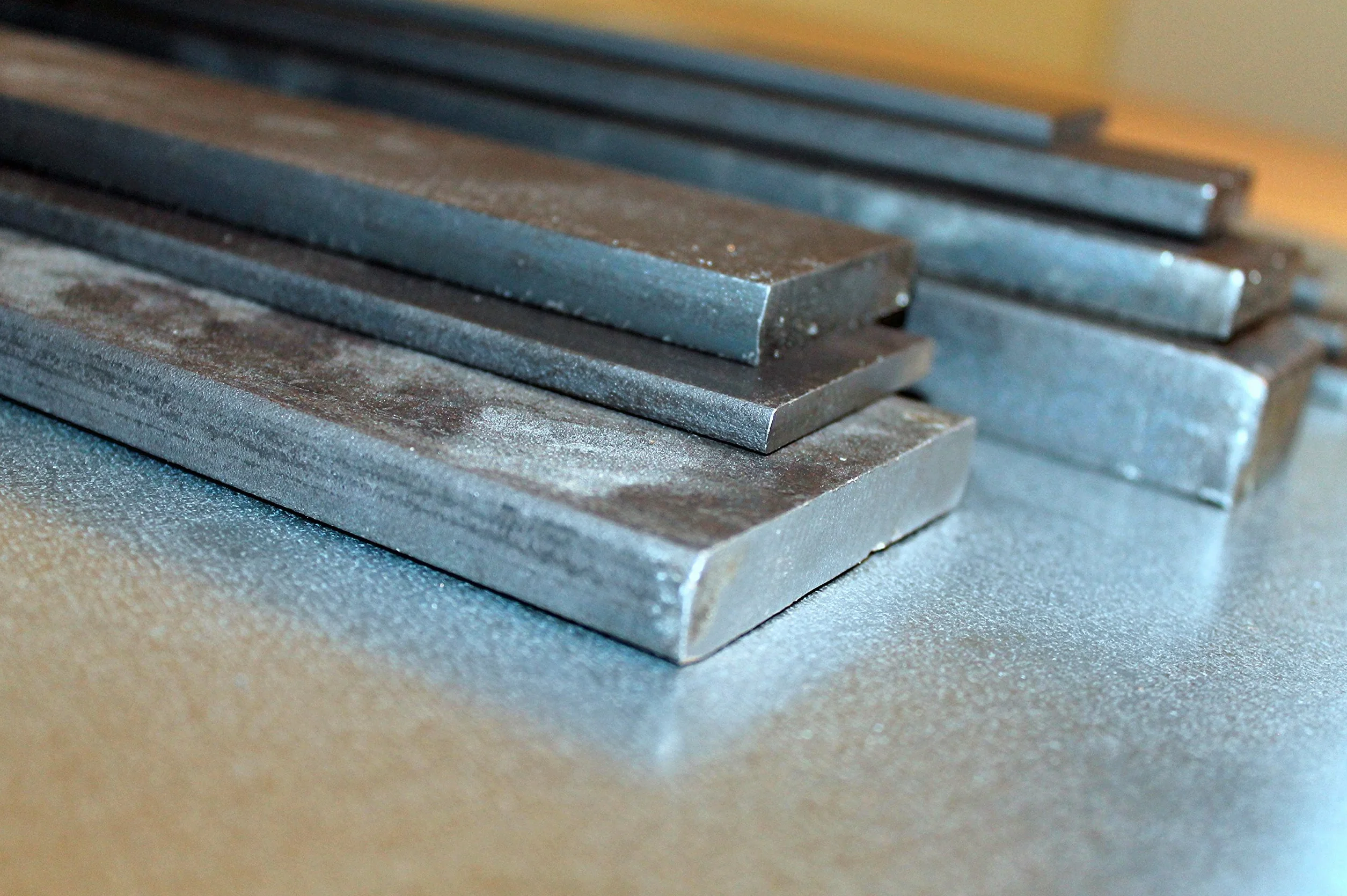 Barre di ferro/acciaio piatto 50 x 5 mm, da 100 a 3000 mm