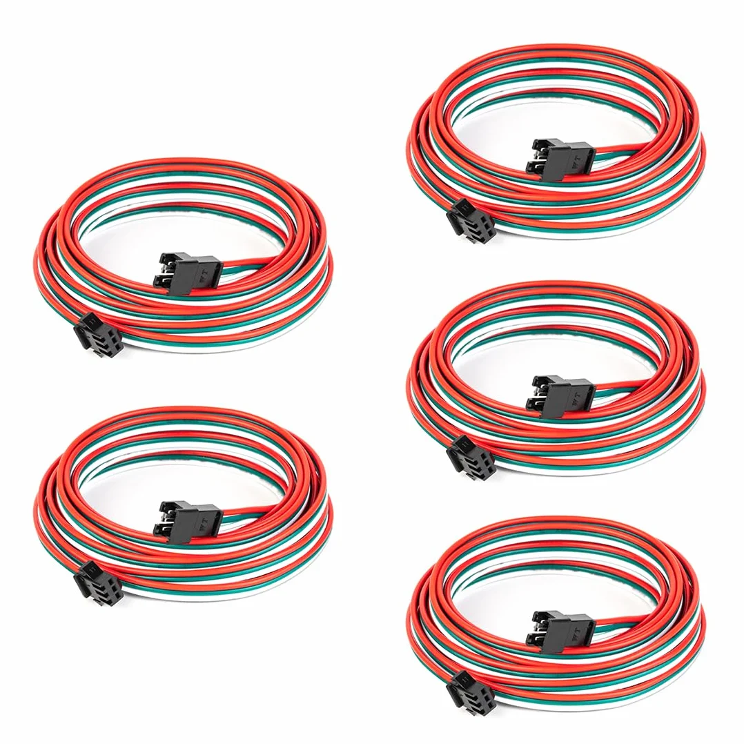 BTF-LIGHTING 3 Pin 20AWG JST SM LED Connettore 5pcs Maschio Femmina Cavo 2m per WS2812B WS2811 Striscia LED