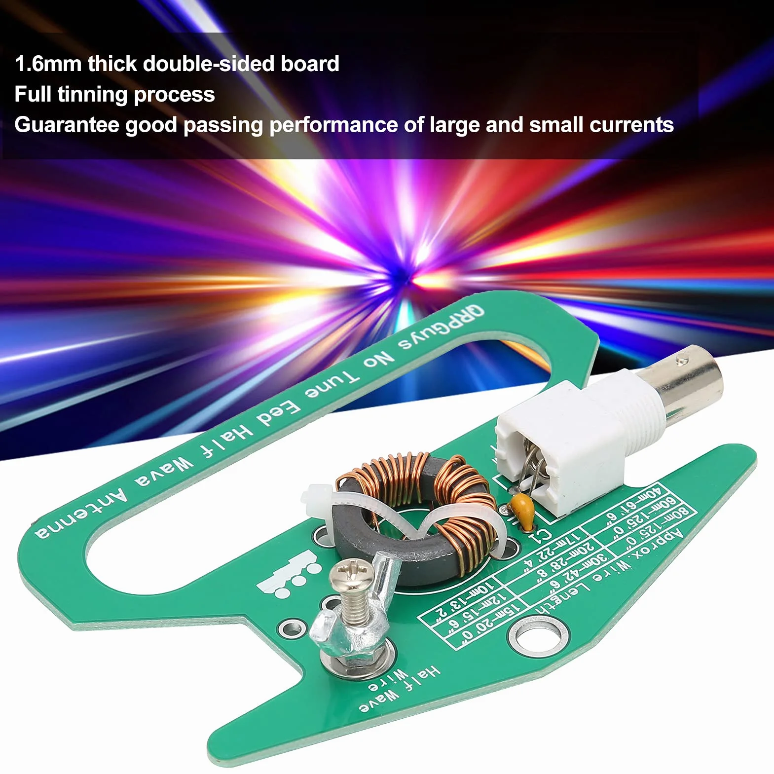 No Tune End Fed Half Antenna 50ohms Impedenza Componente Modulo Antenna Portatile Montaggio Facile Portable