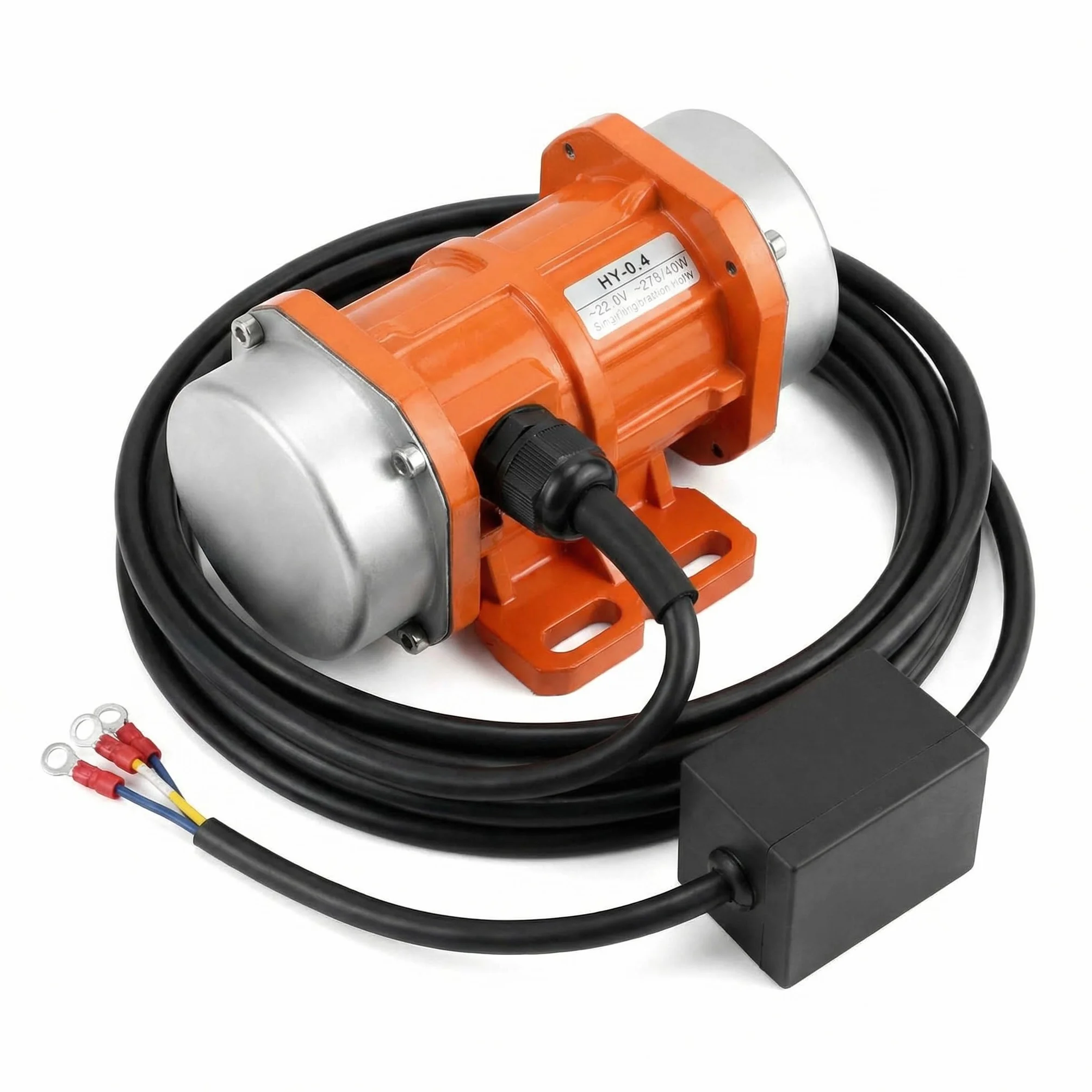 QWORK® Motore a vibrazione monofase, 40 W 220 V, piccolo motore vibratore, 3000 giri/min