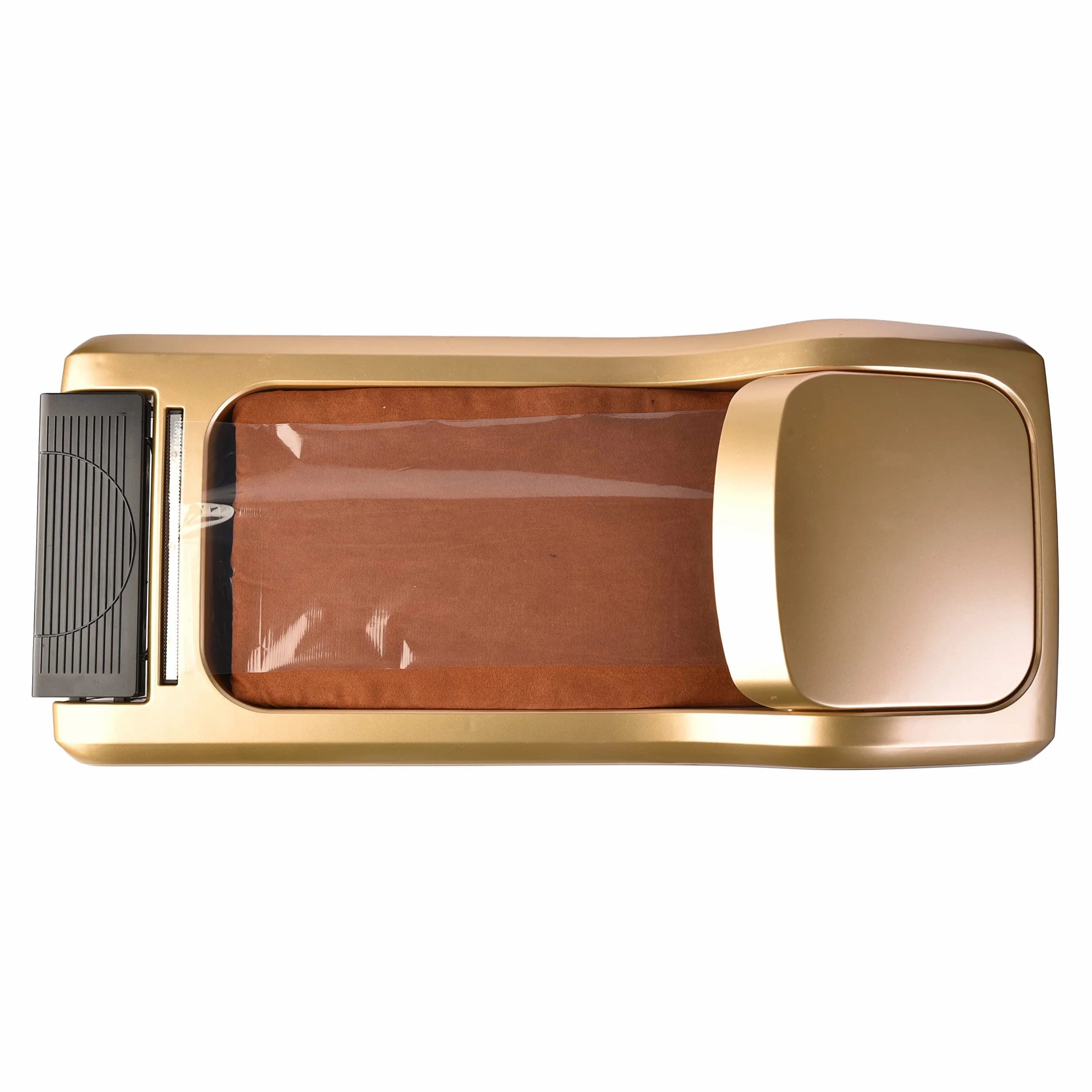 A.M.C. Amc Dispenser copriscarpe professionale Elegance, distributore automatico pellicola monouso 600 strappi, Oro