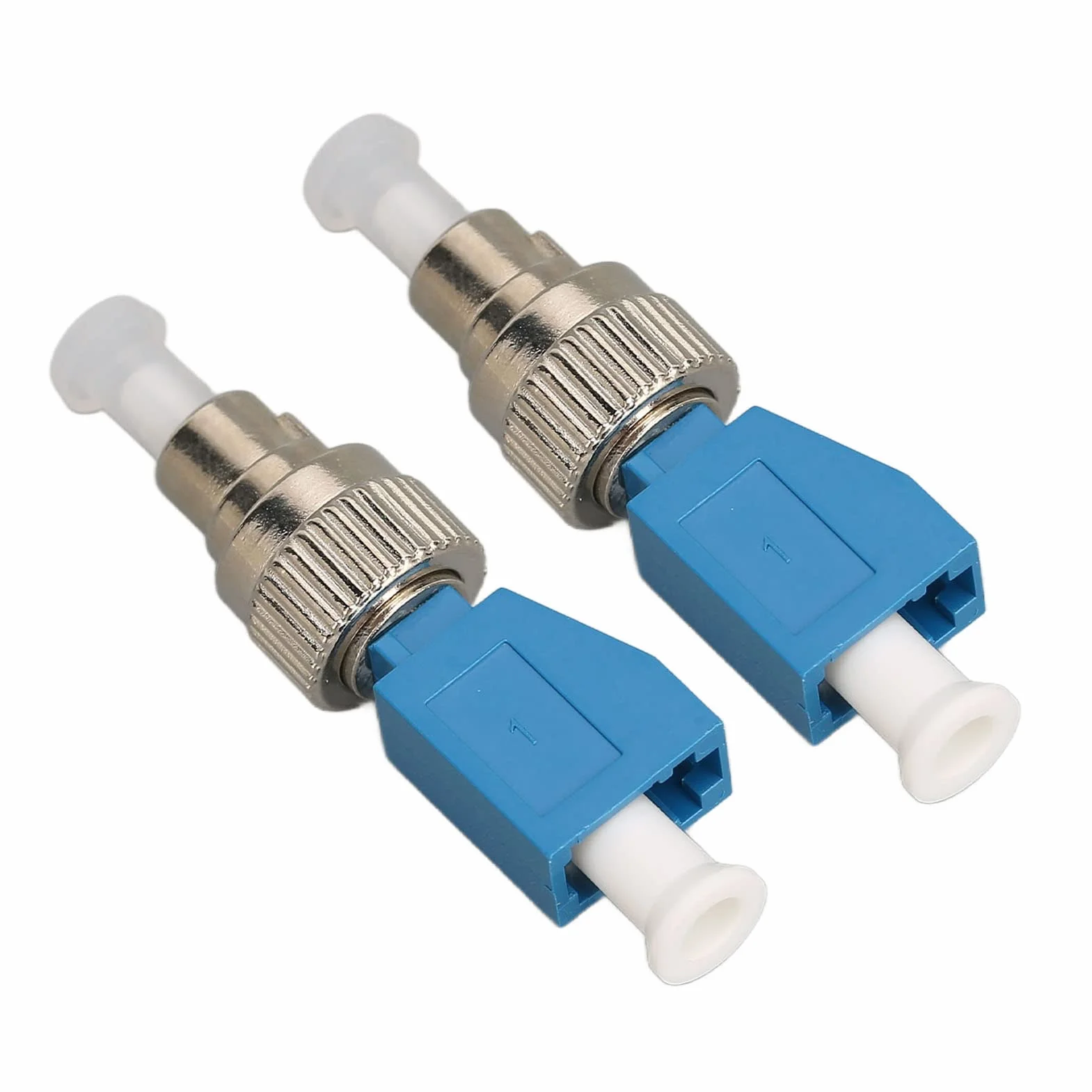 Connettore Fibra Ottica, 2 Pz FC Maschio a LC Femmina SM 9/125 Adattatore Convertitore Fibra Ottica Ibrida con Localizzatore Visuale Guasti per VFL CATV