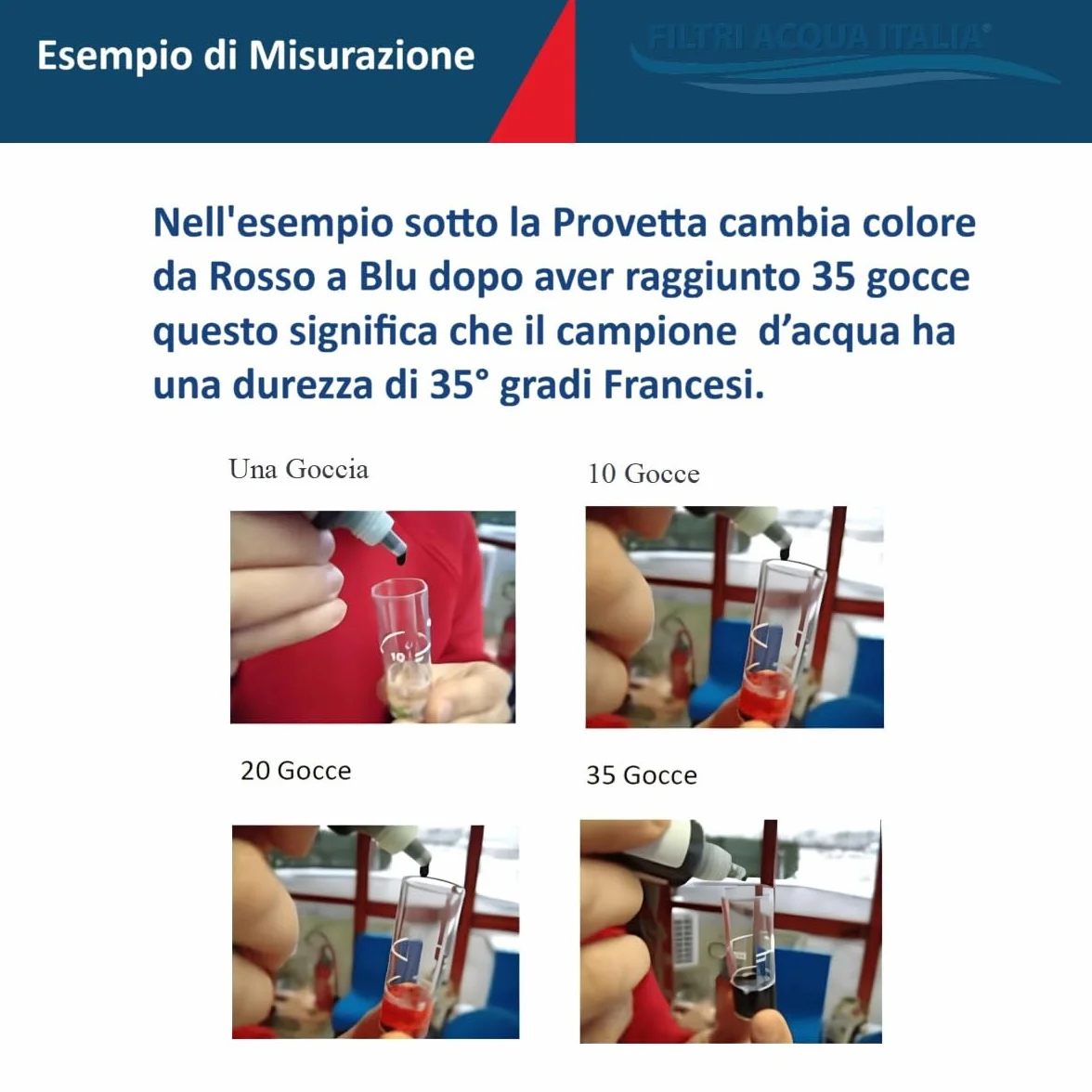 Titrant Kit Analisi Durezza Acqua Gradi Francesi 2 Pezzi