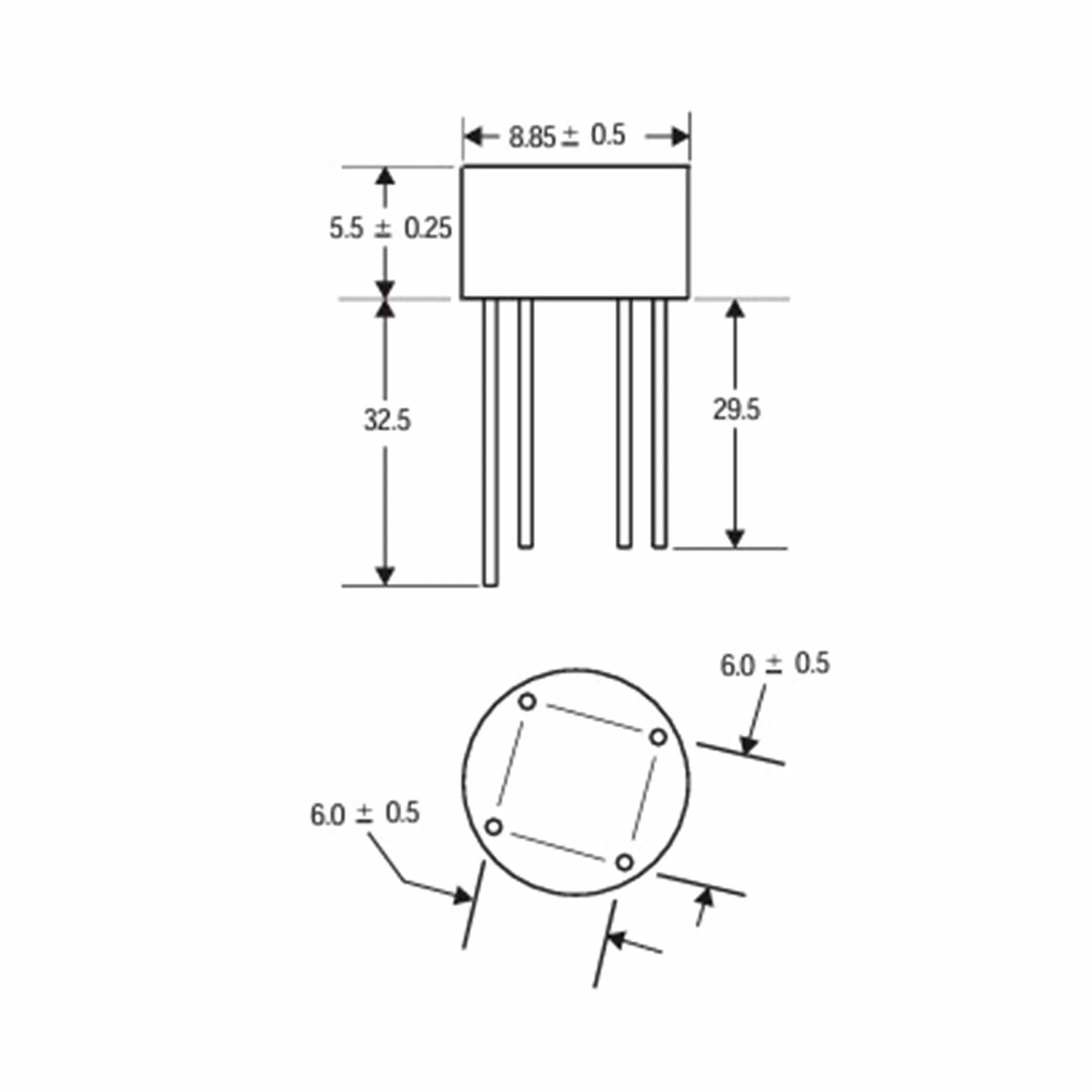 Ponte raddrizzatore Raddrizzatore a ponte W04 da 10 pezzi 1A 400V