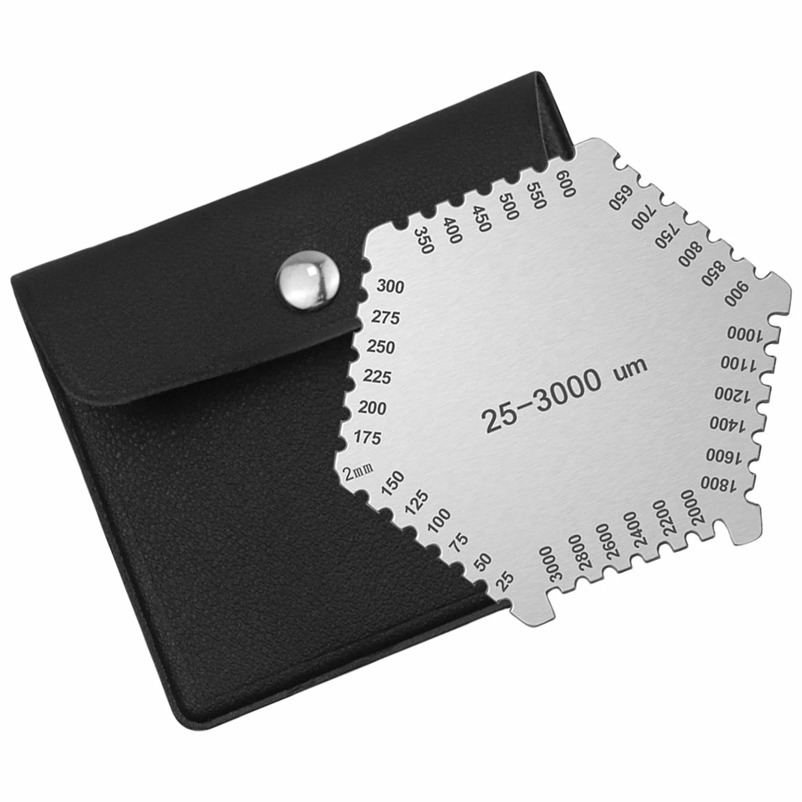 Precisions Paint Thickness Gauges Stainless Hexagon Wet Film Comb 25-3000um Laboratory Measurement Tool