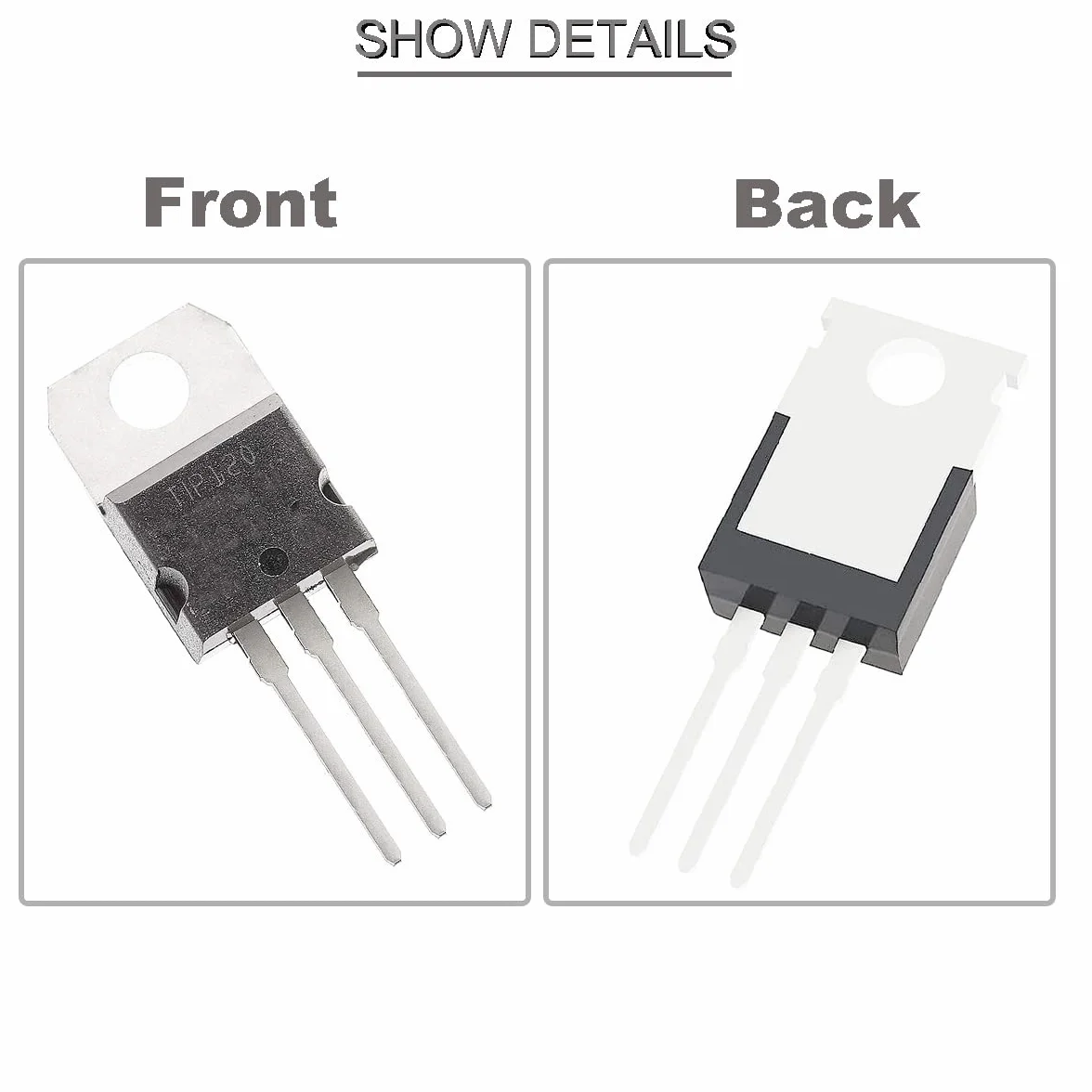 TIP120 Transistor NPN 5A 60V TO-220 Darlington di potenza epitassiale in silicio per Arduino