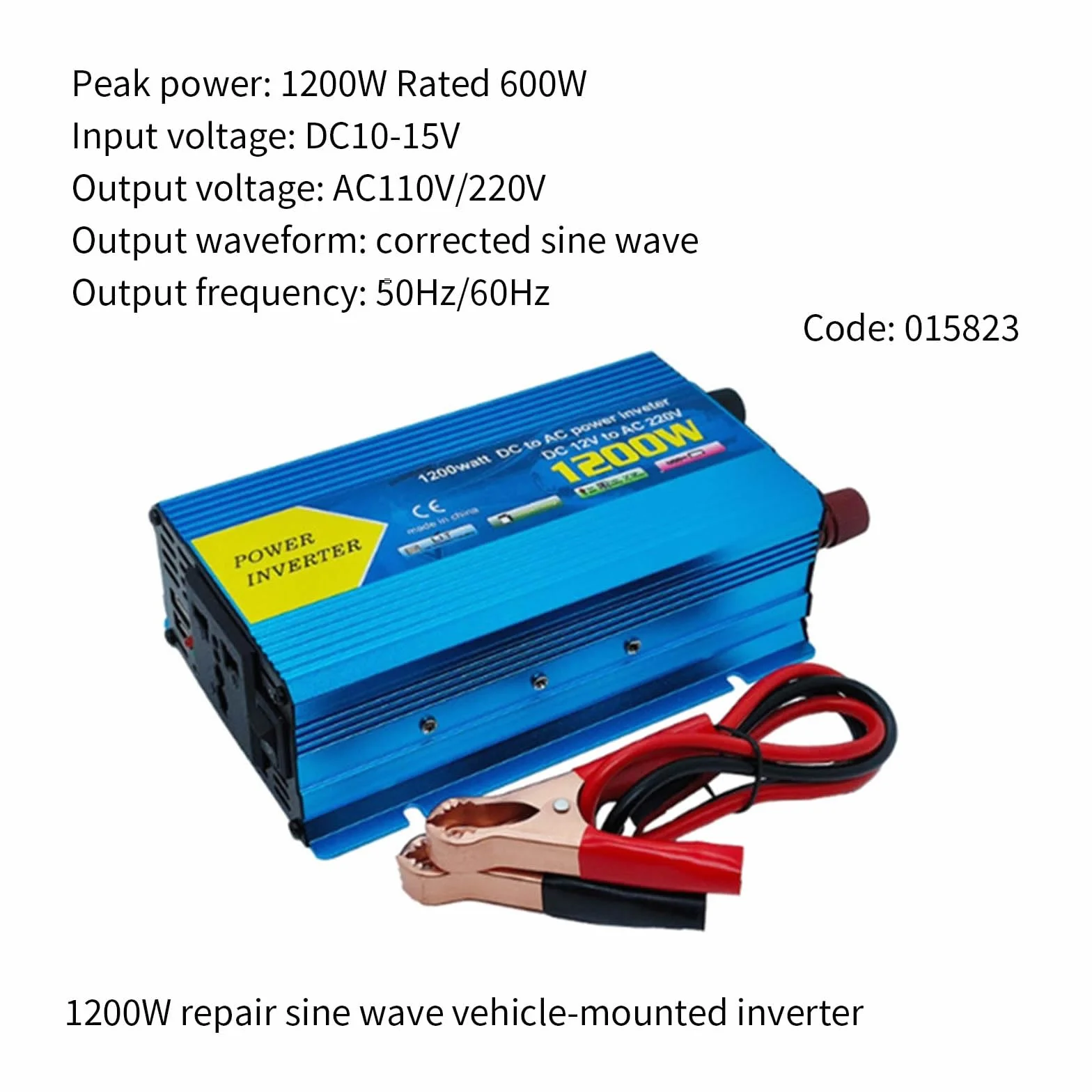 Invertitori di potenza ad onde sinusoidali modificati efficienti da 12 V CC a 110 V 220 V, conversione ad alta energia per un'uscita stabile in campeggio, viaggi e inverter di potenza
